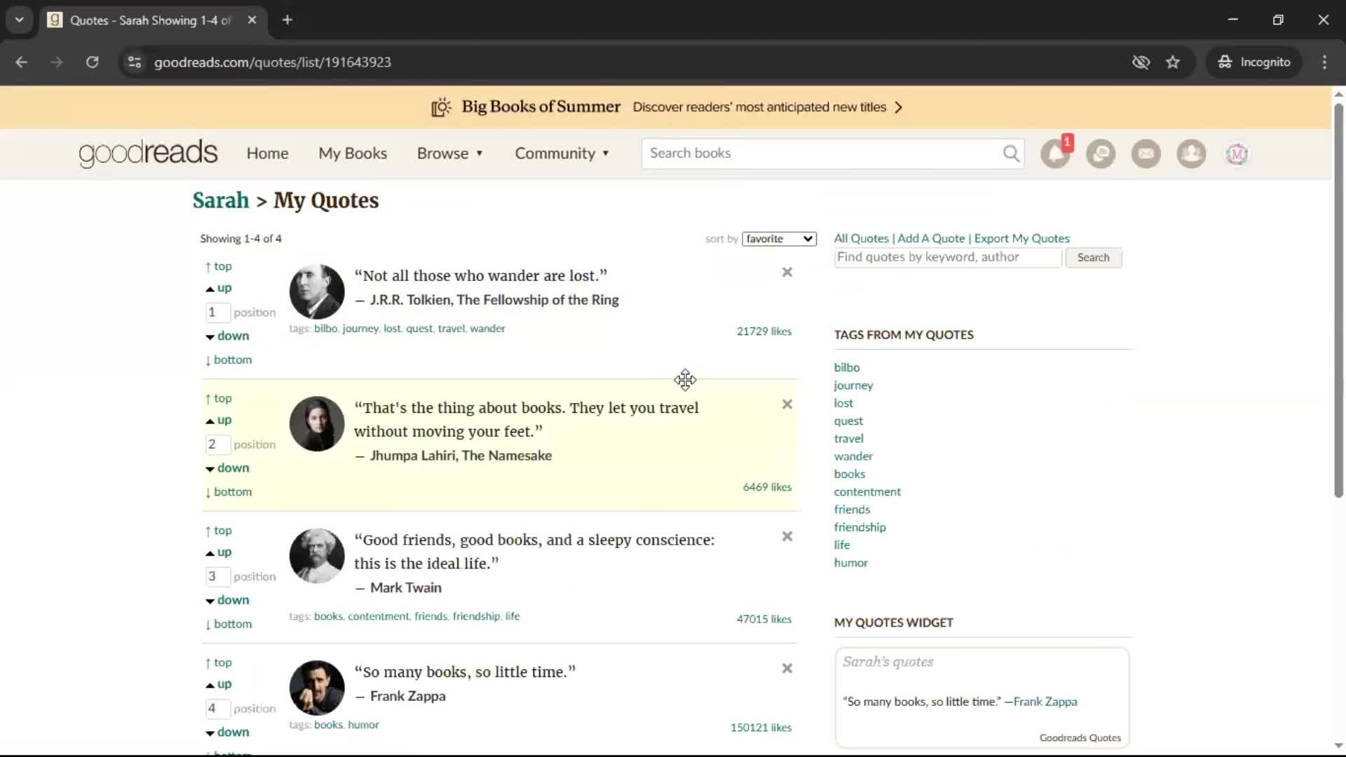 General browsing screenshot