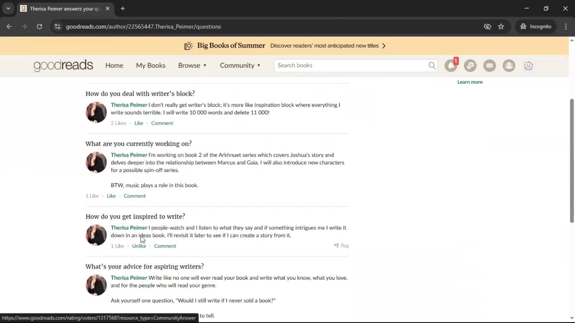General browsing screenshot