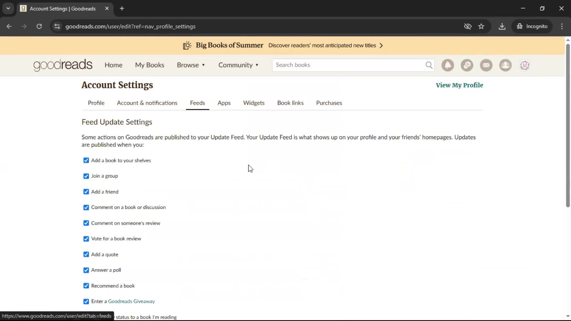 General browsing screenshot