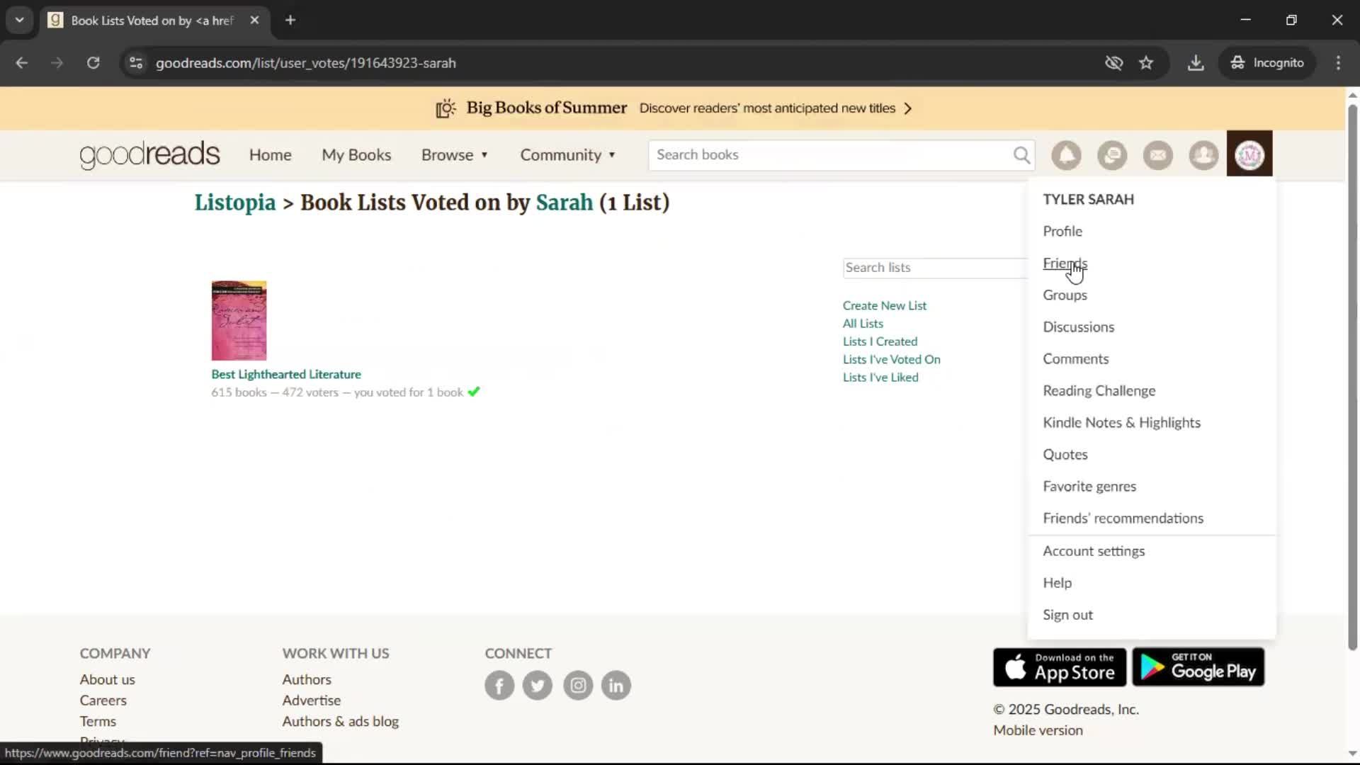 General browsing screenshot