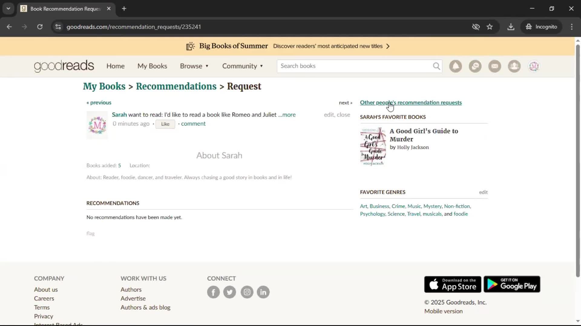General browsing screenshot