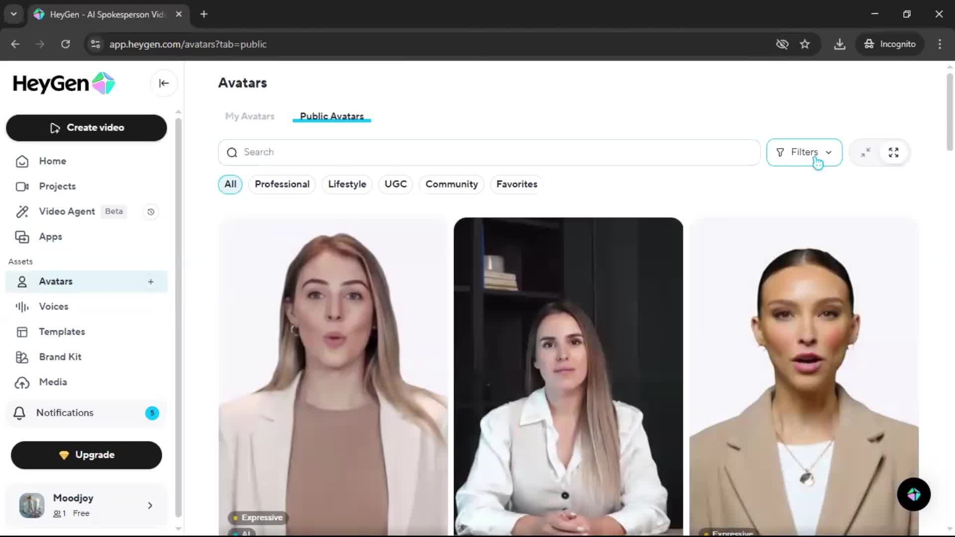 General browsing screenshot