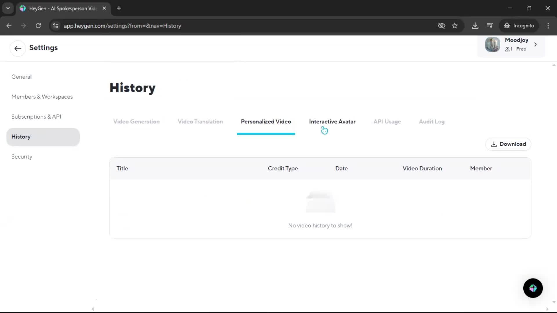 General browsing screenshot