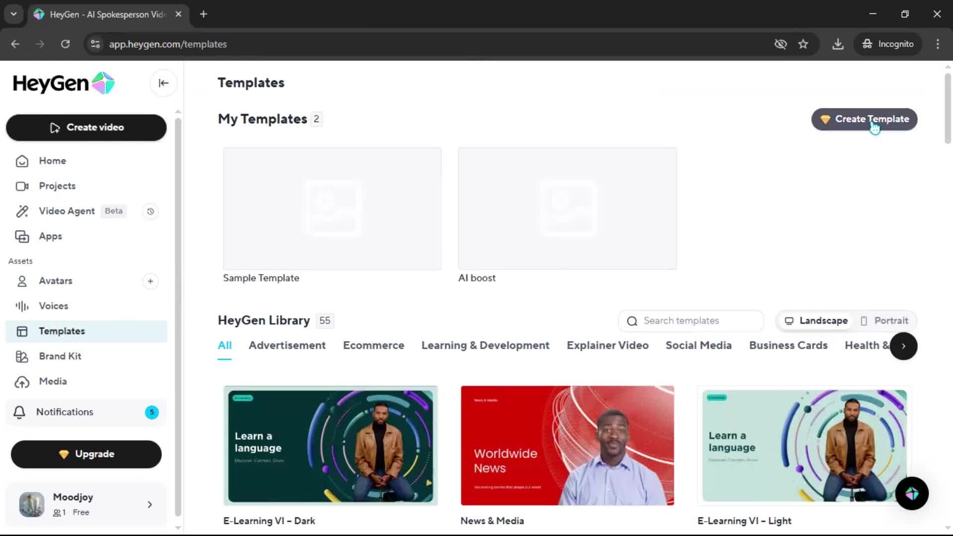 General browsing screenshot