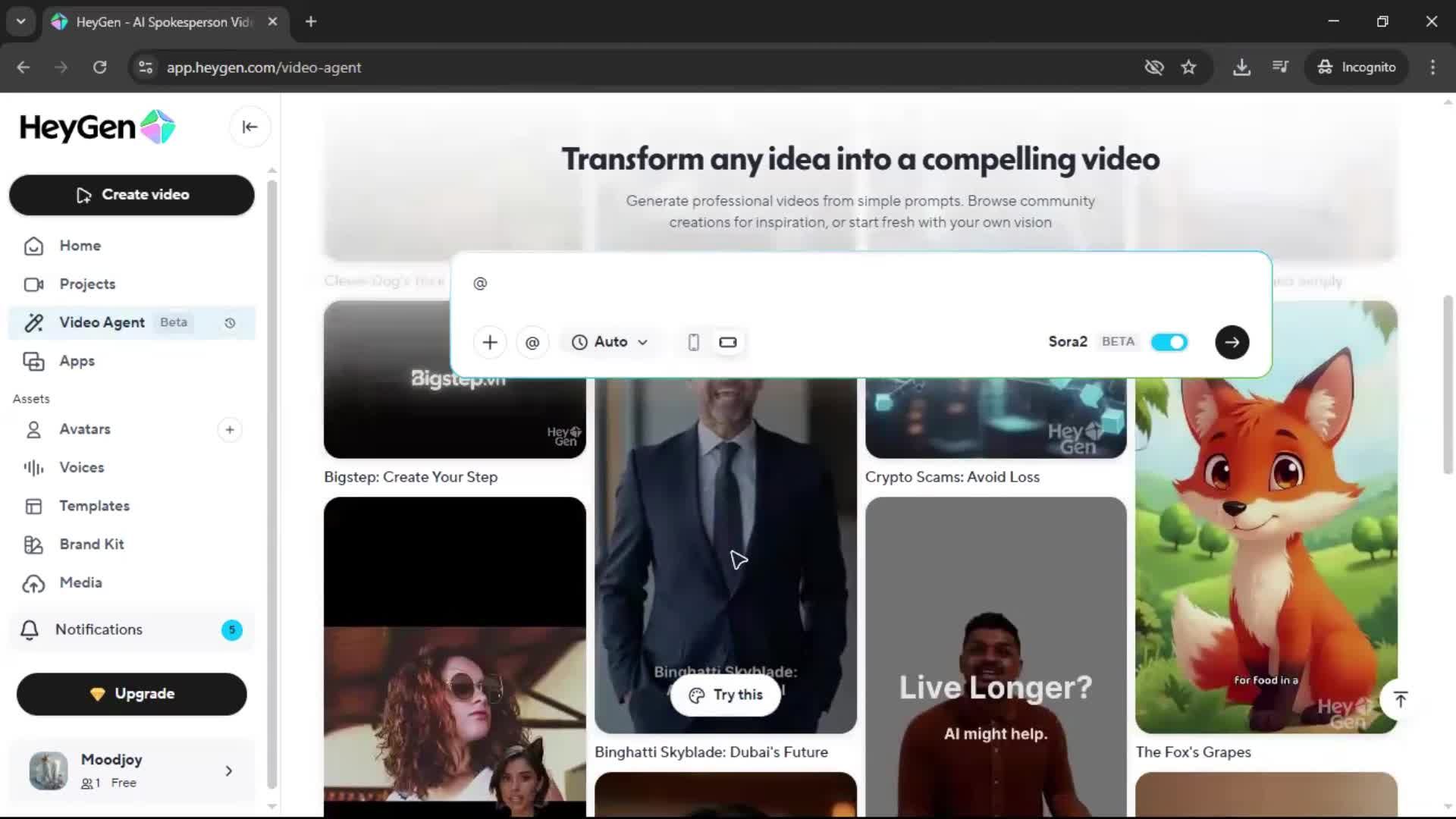 General browsing screenshot
