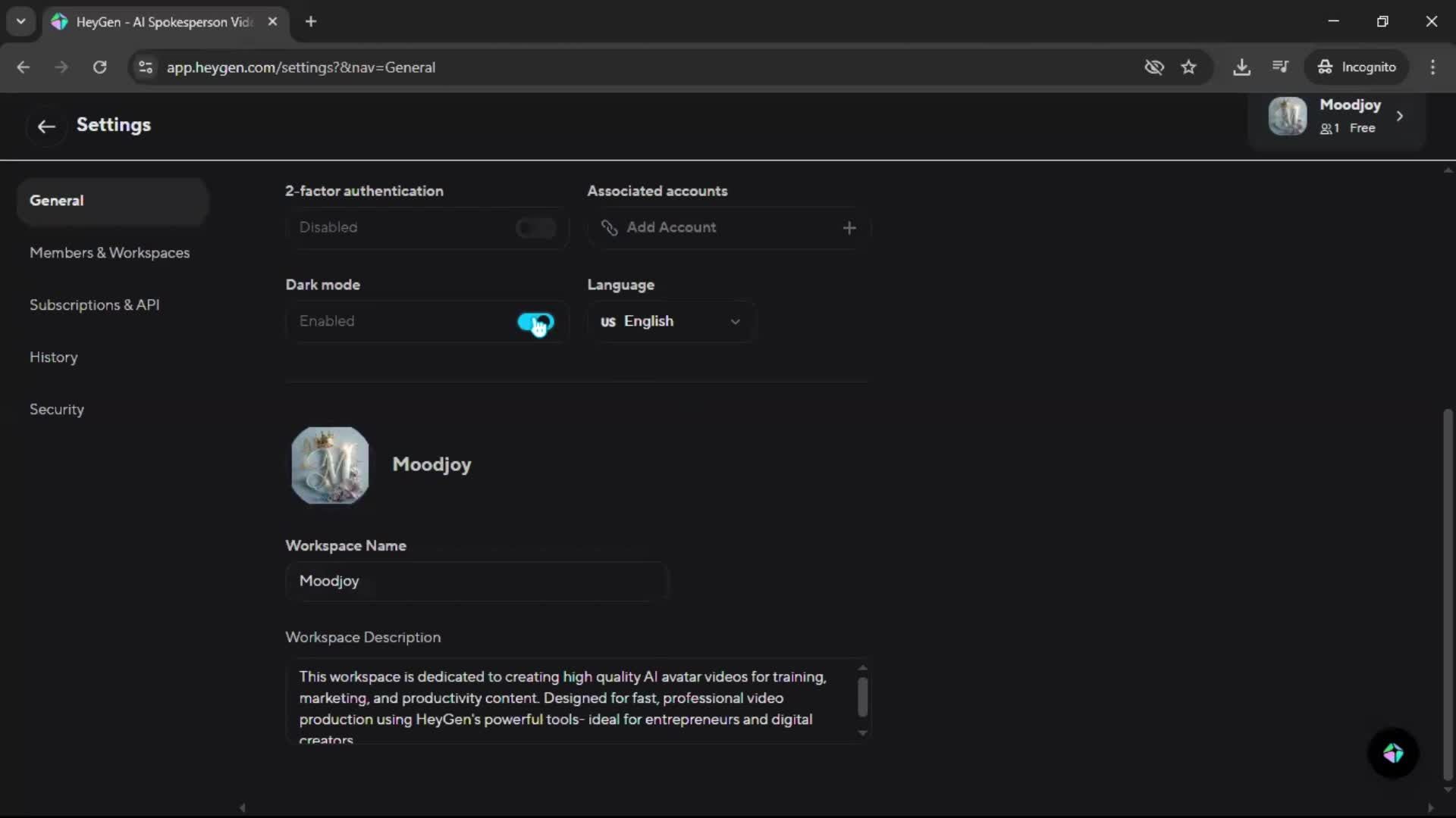 General browsing screenshot