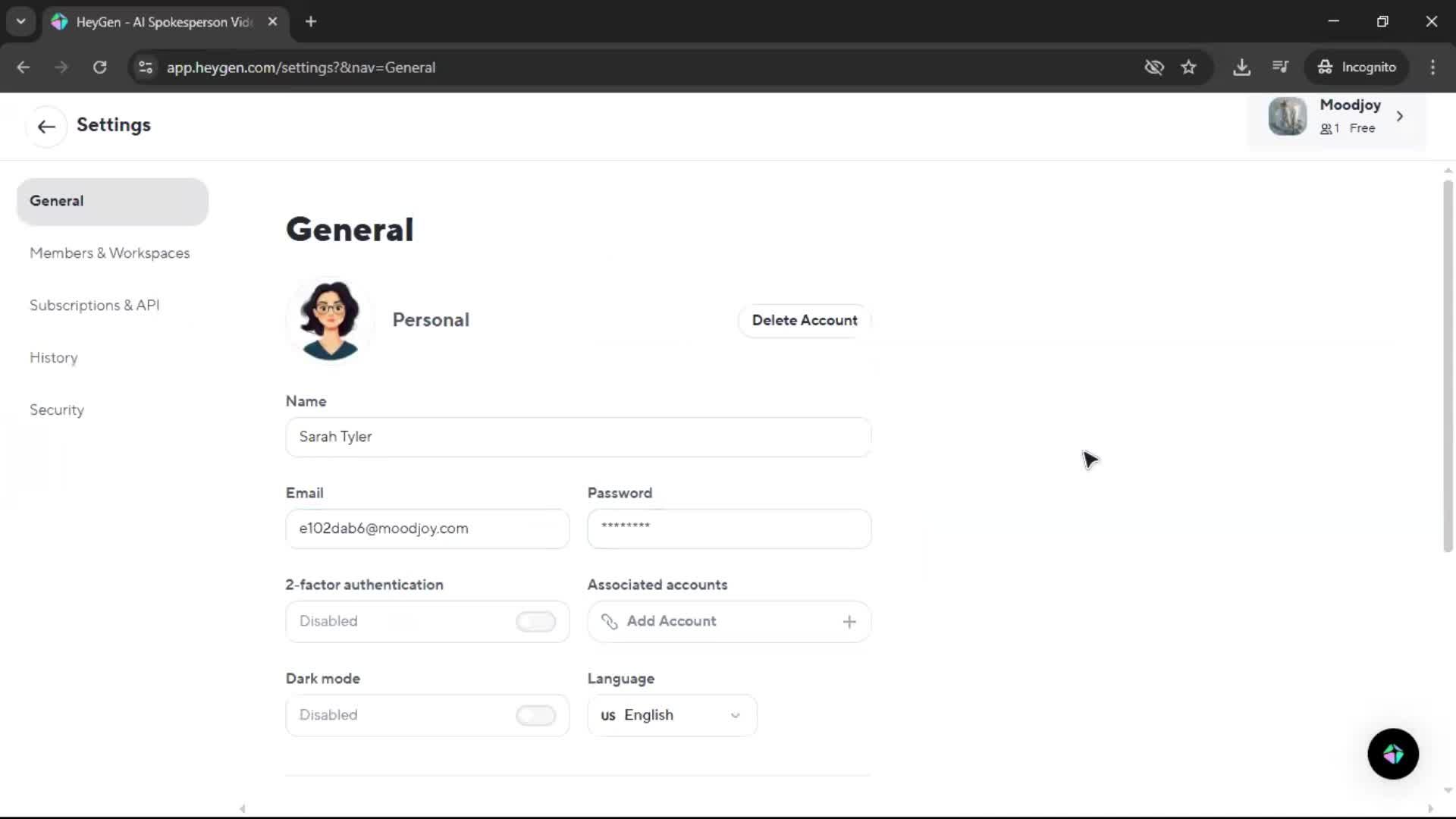General browsing screenshot