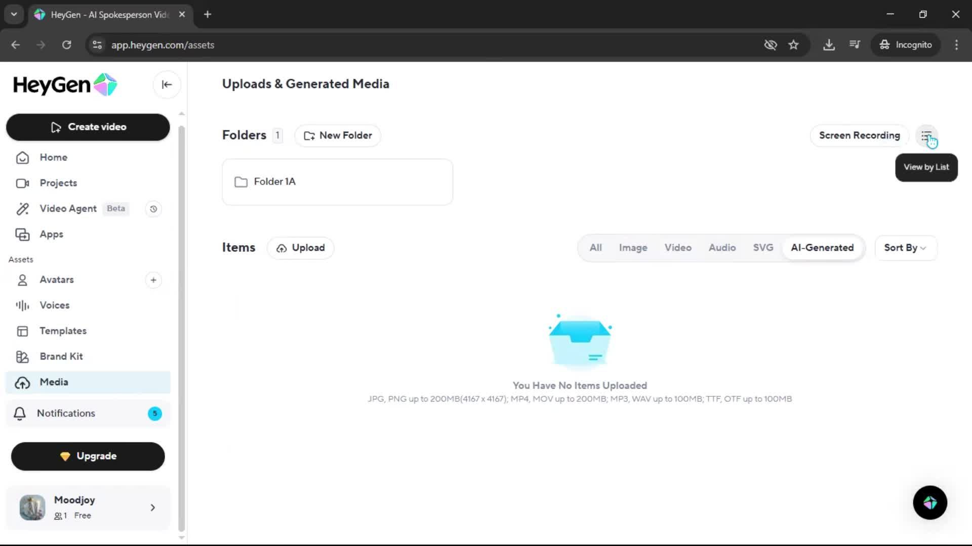 General browsing screenshot