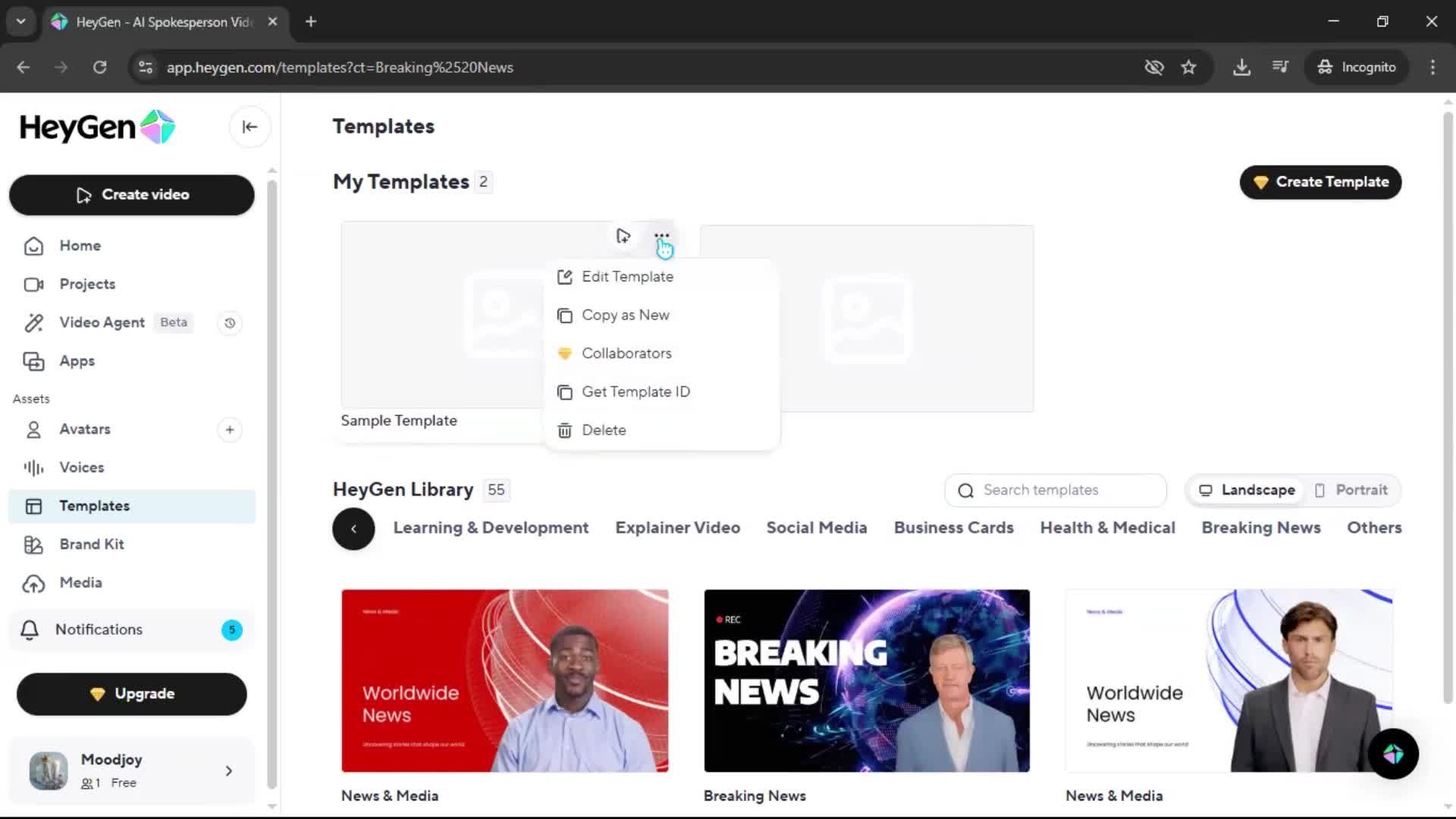 General browsing screenshot