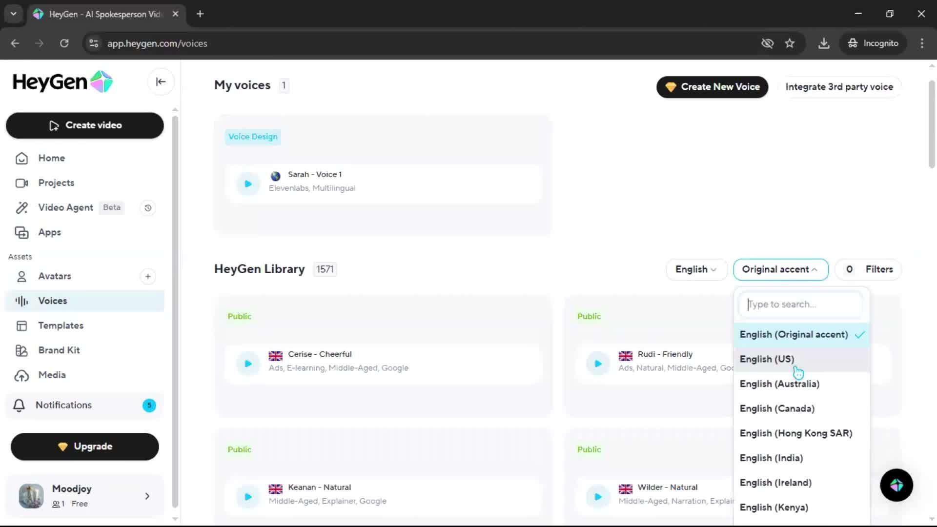 General browsing screenshot