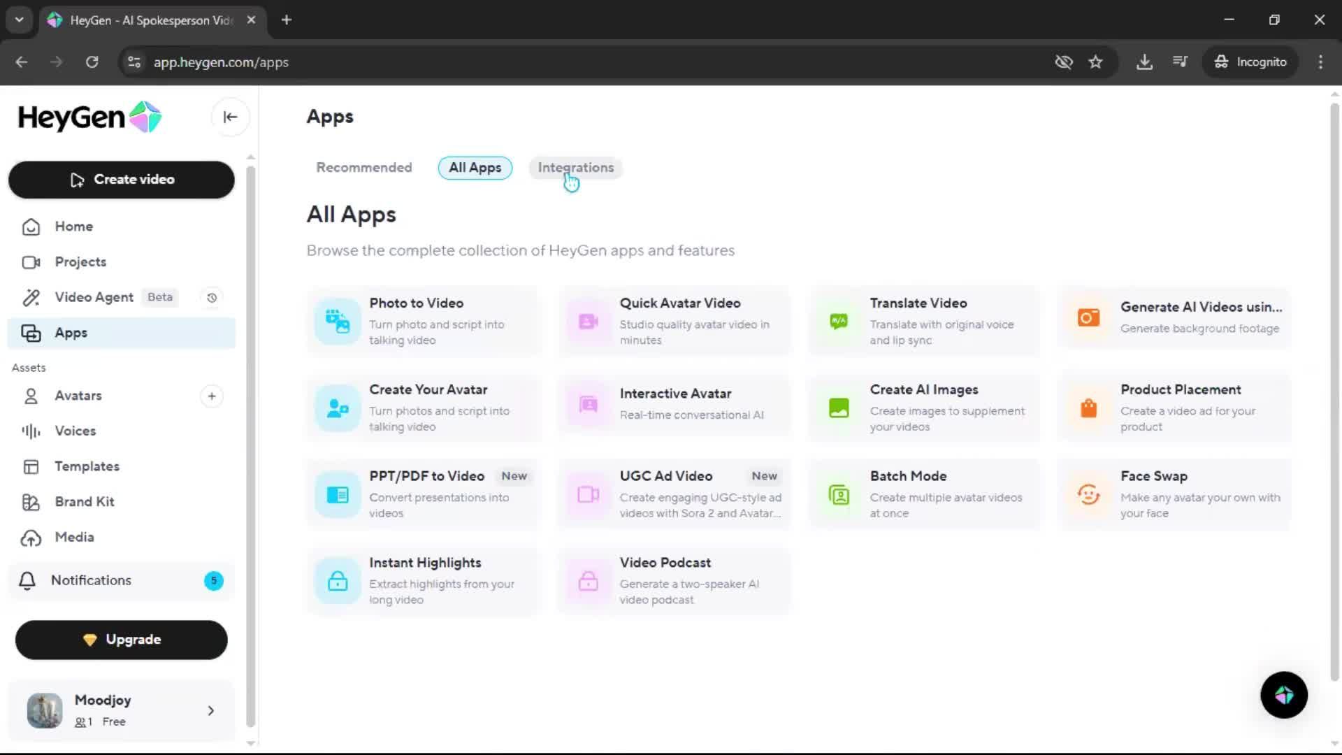 General browsing screenshot