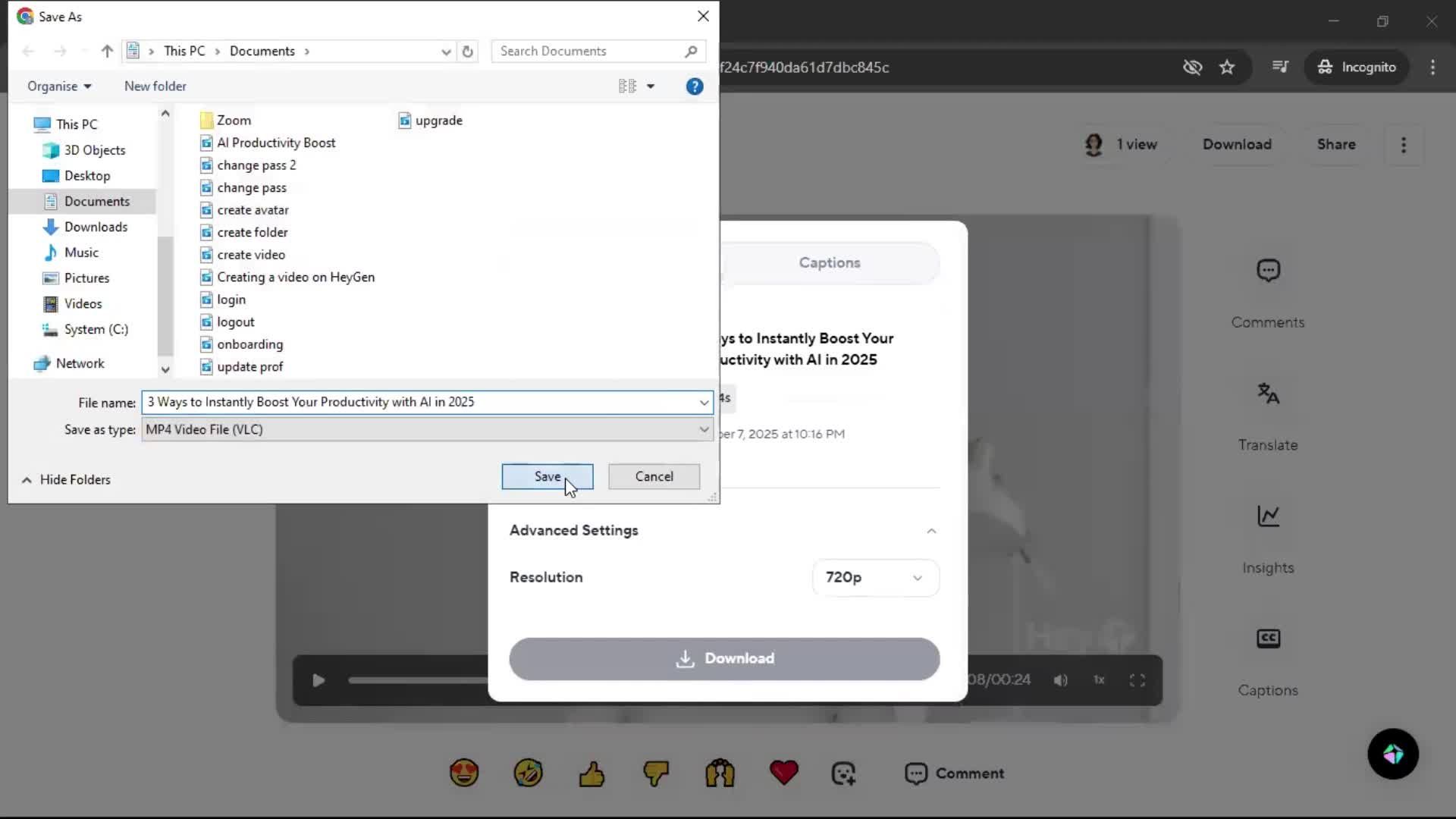 General browsing screenshot