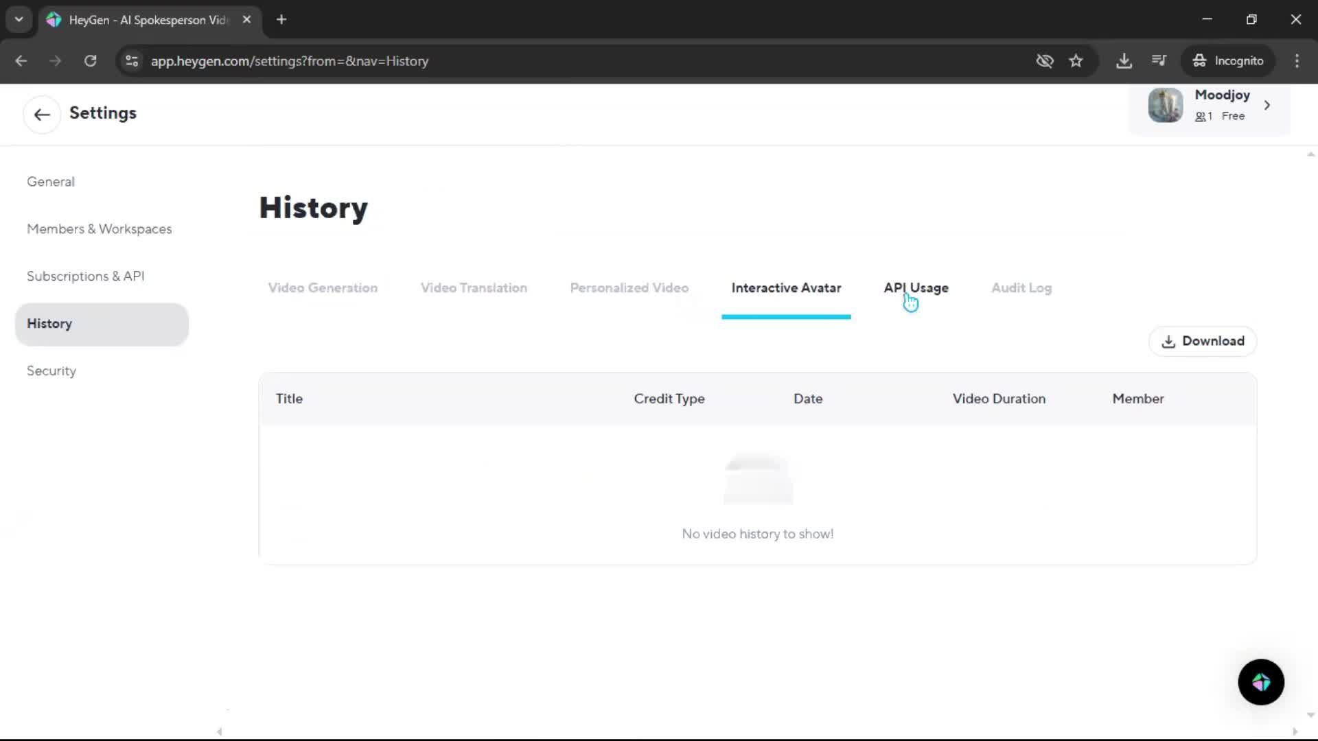 General browsing screenshot
