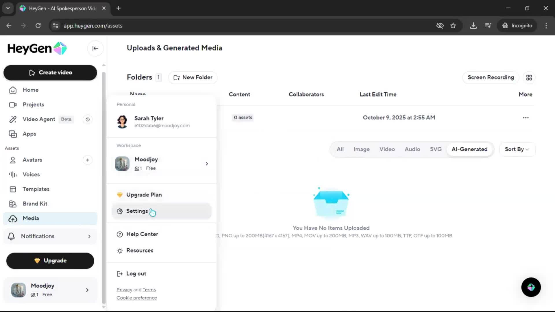 General browsing screenshot