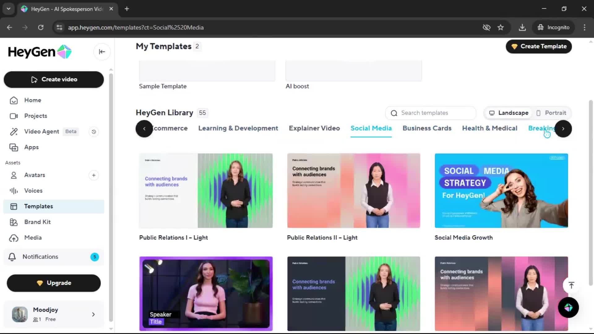 General browsing screenshot