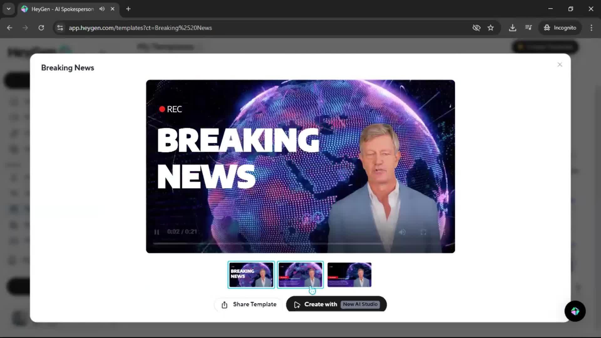 General browsing screenshot