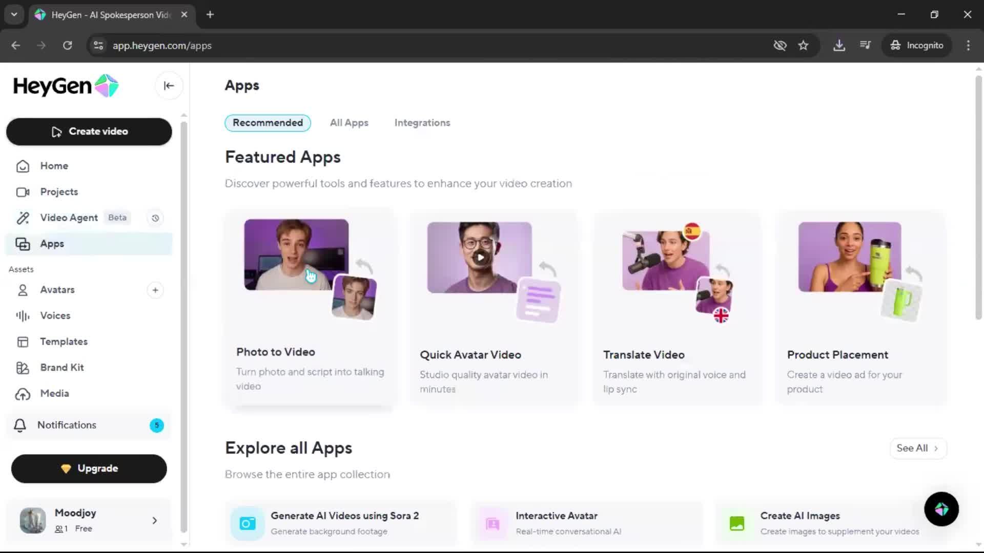 General browsing screenshot