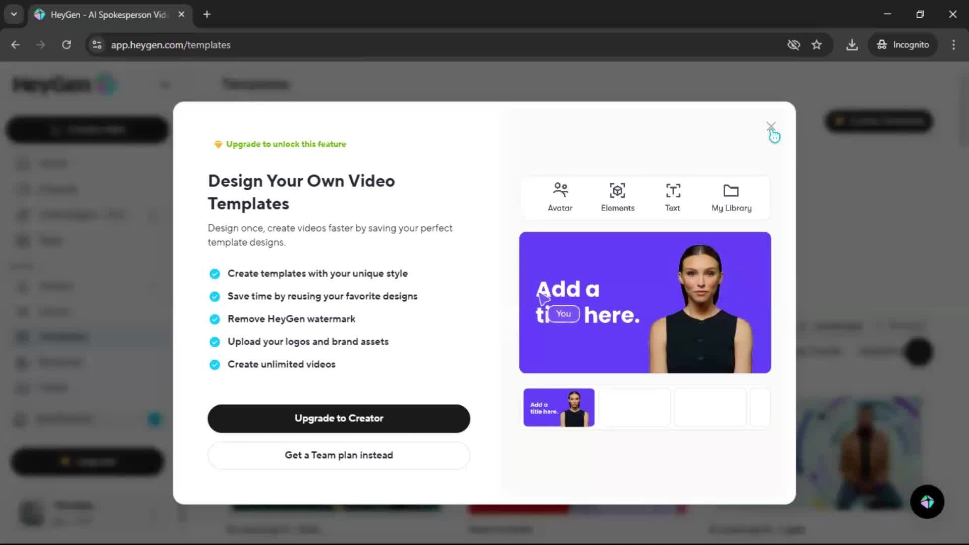 General browsing screenshot