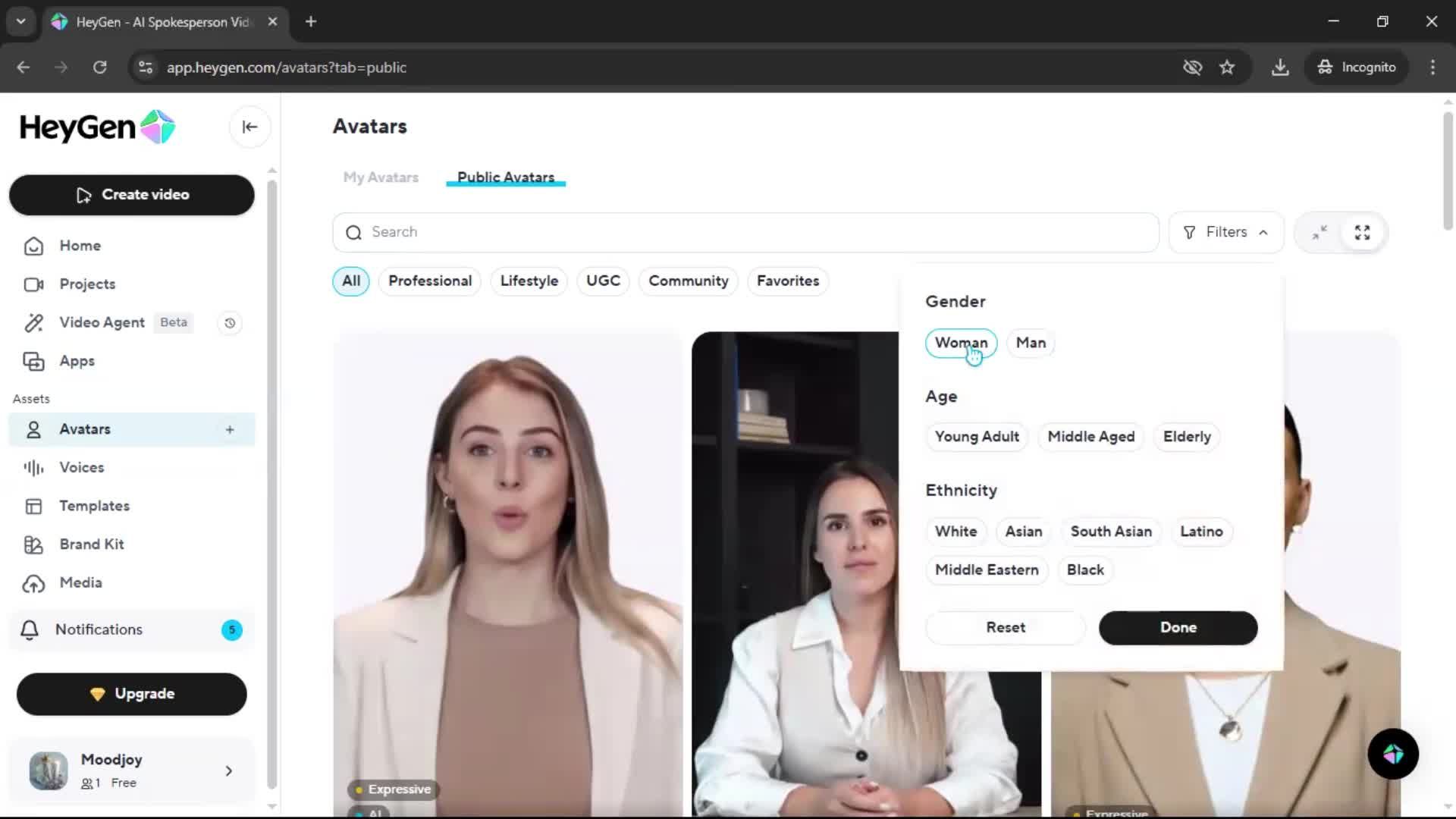 General browsing screenshot