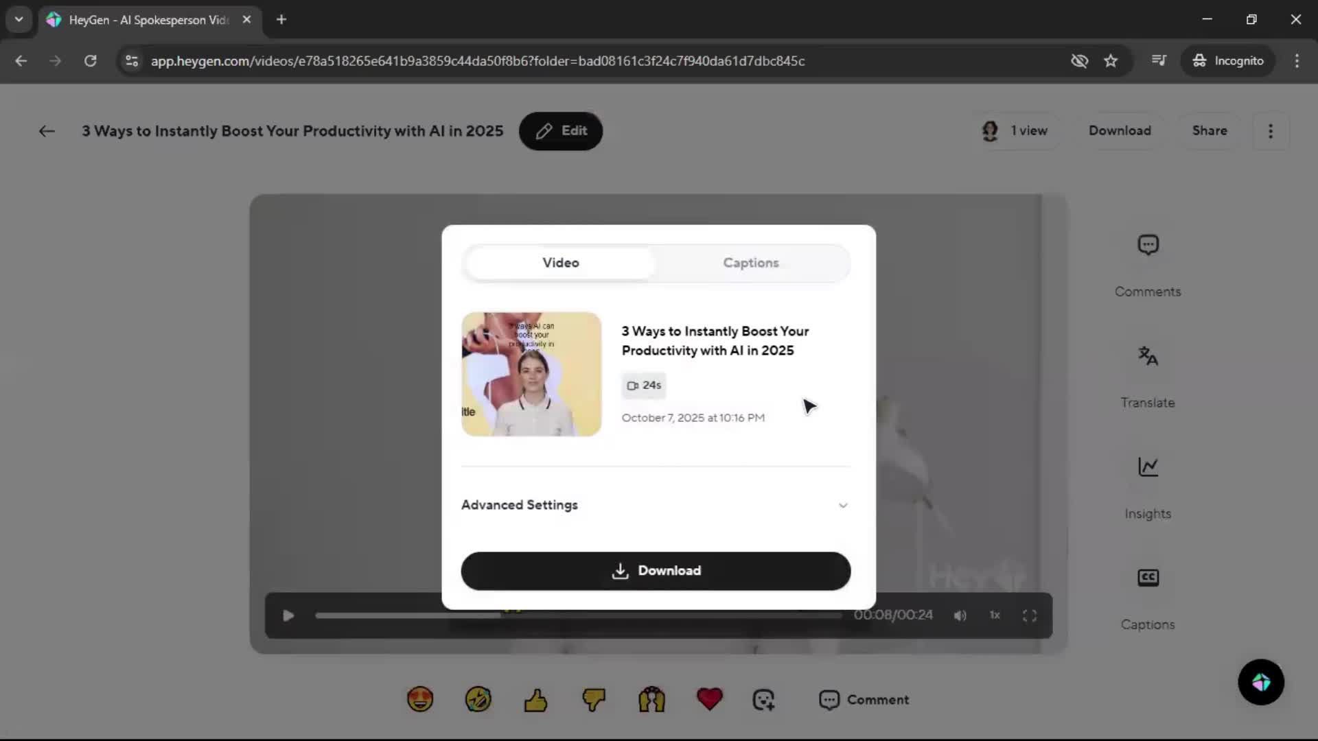 General browsing screenshot