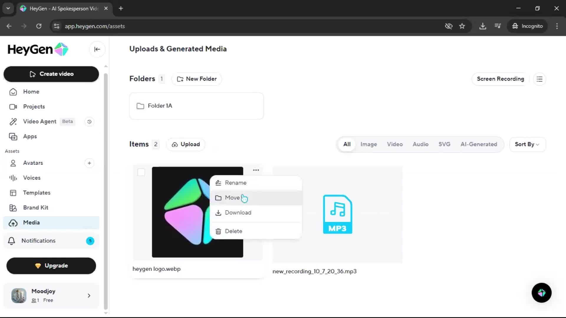 General browsing screenshot