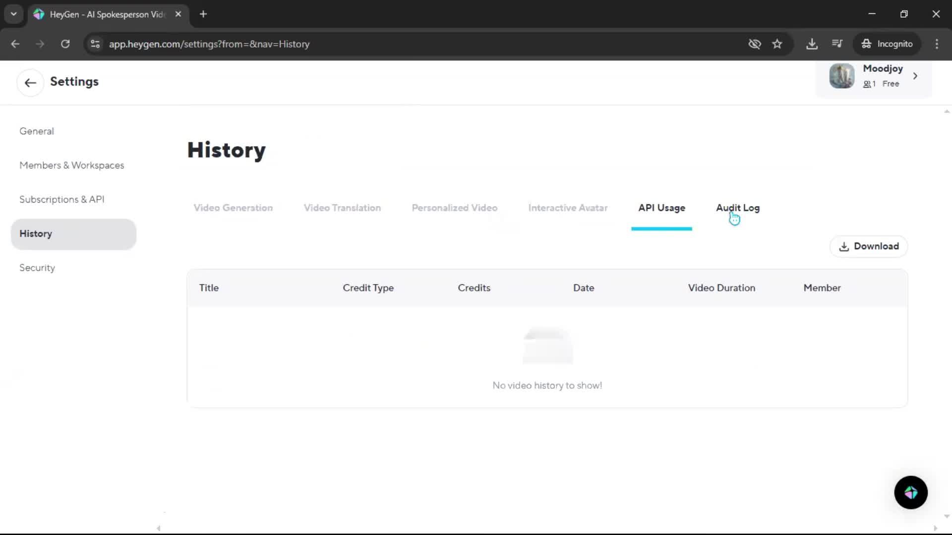 General browsing screenshot