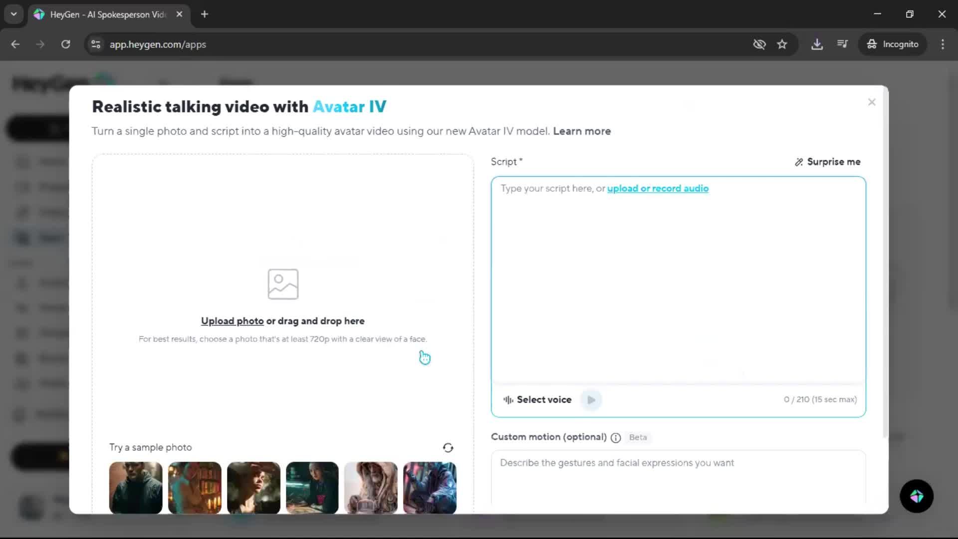 General browsing screenshot
