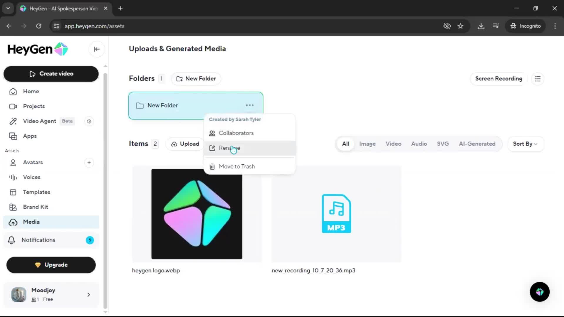 General browsing screenshot