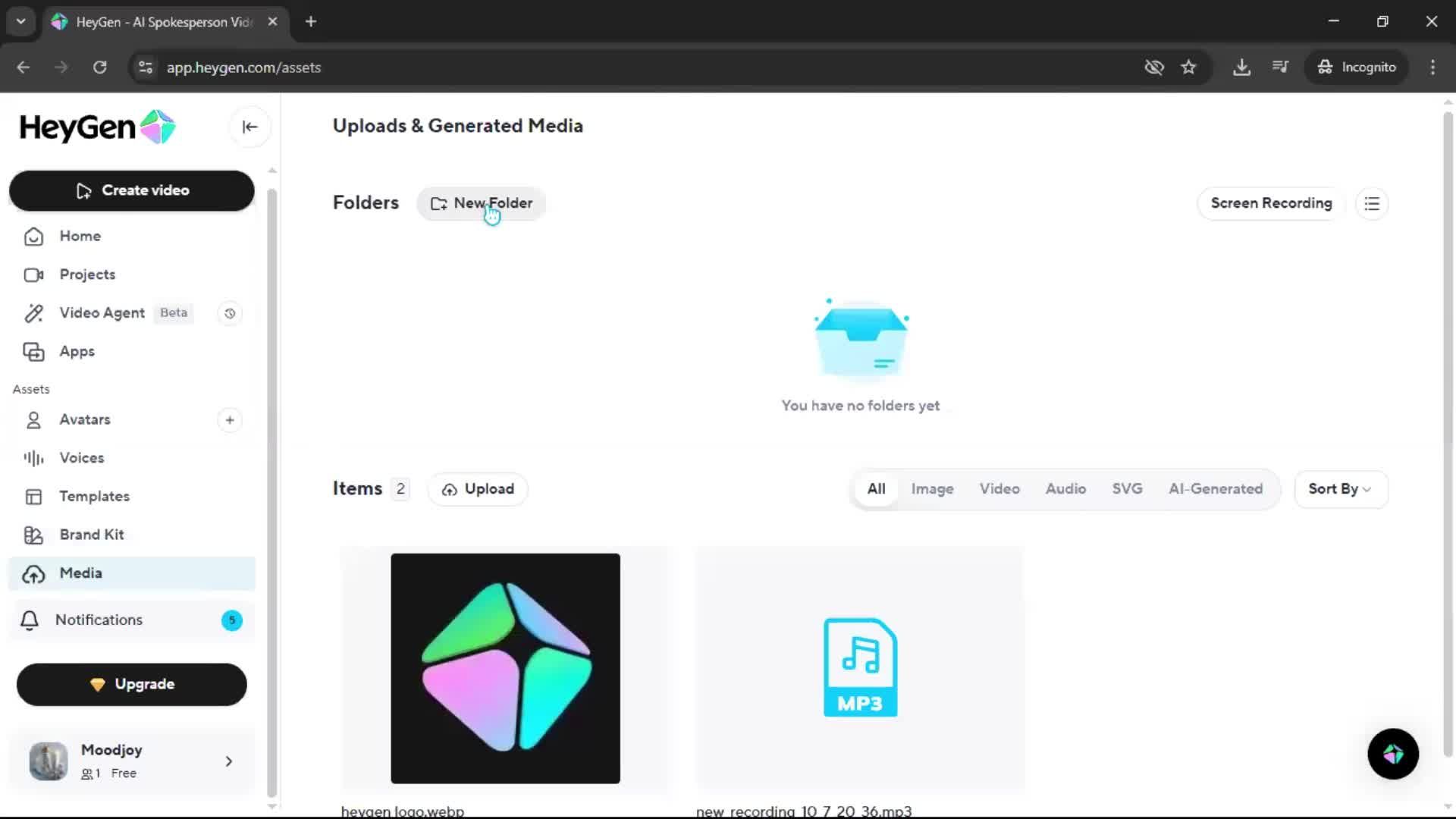 General browsing screenshot
