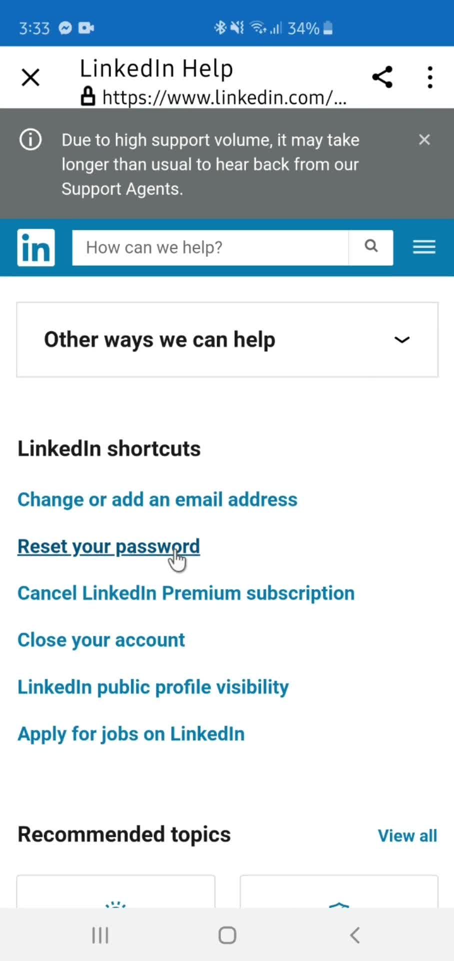 General browsing screenshot