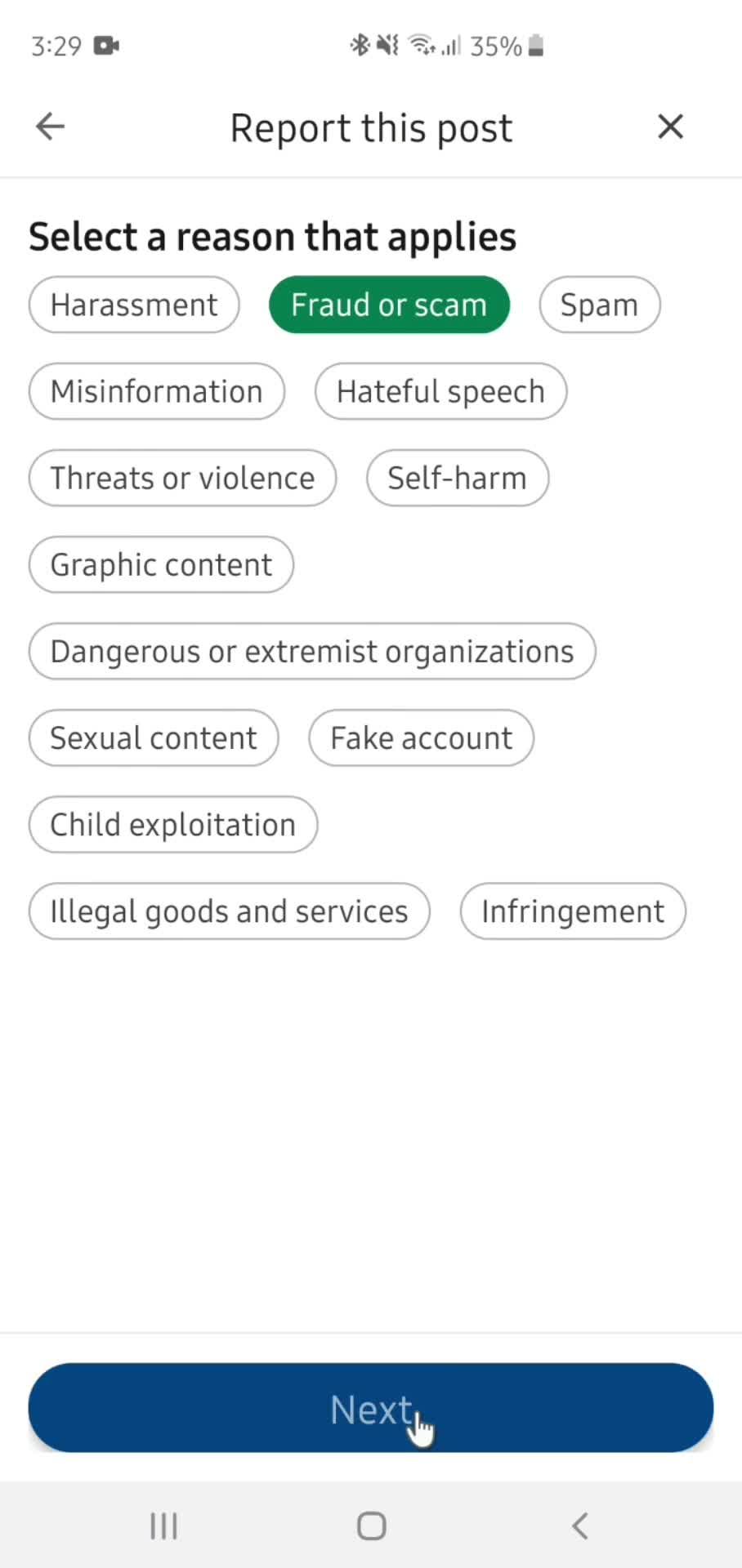General browsing screenshot
