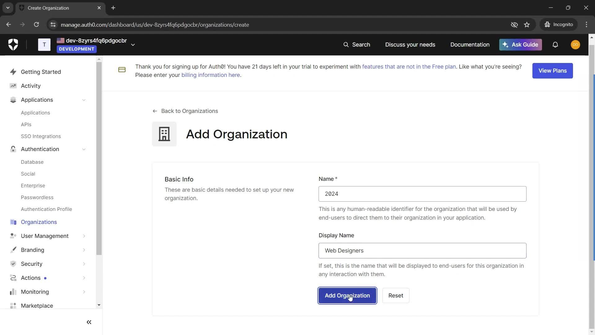 General browsing screenshot