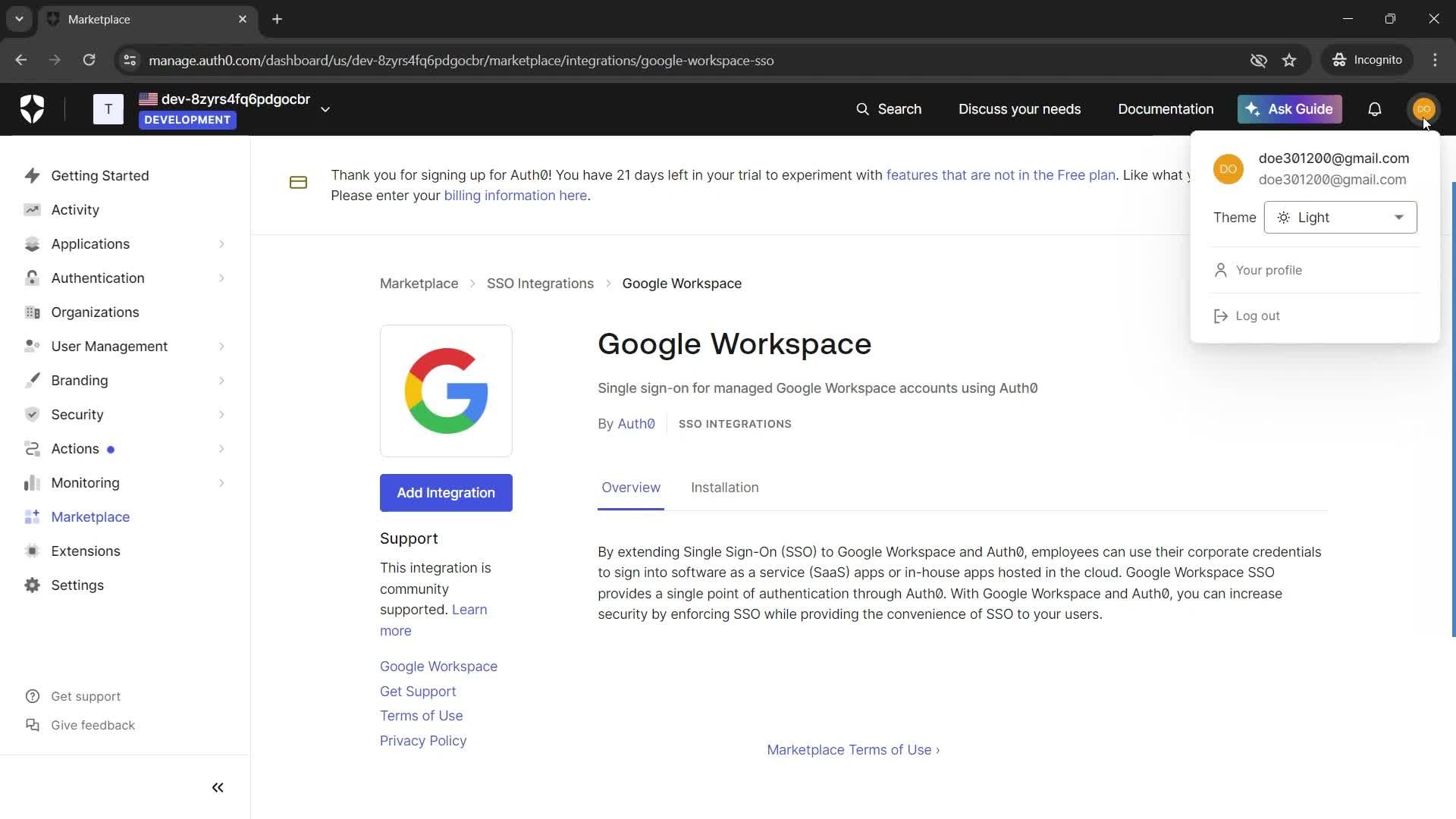 General browsing screenshot
