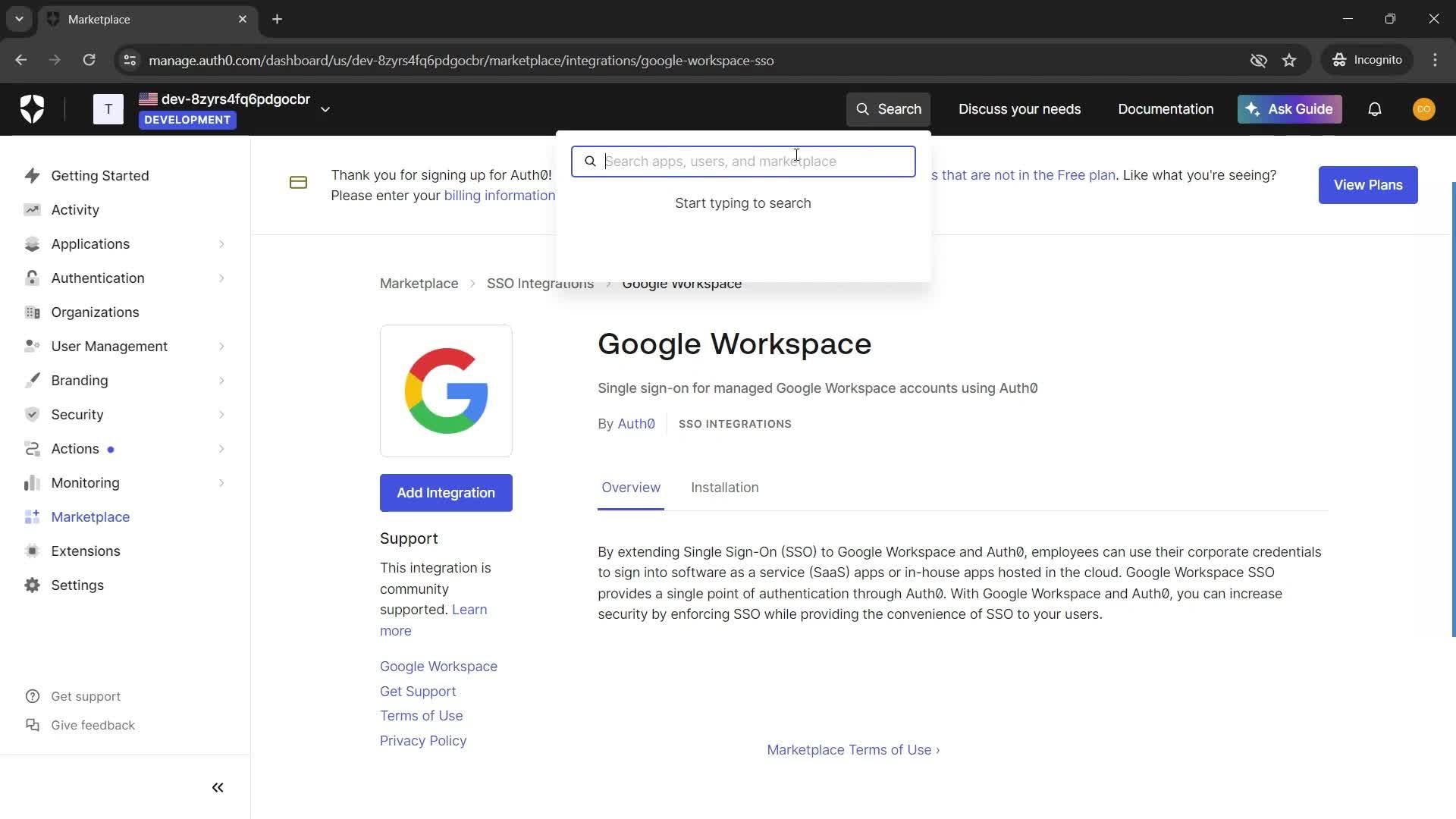 General browsing screenshot