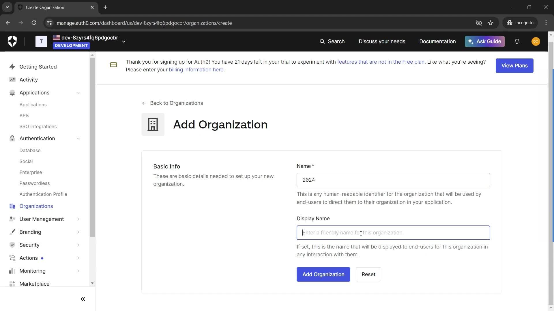 General browsing screenshot