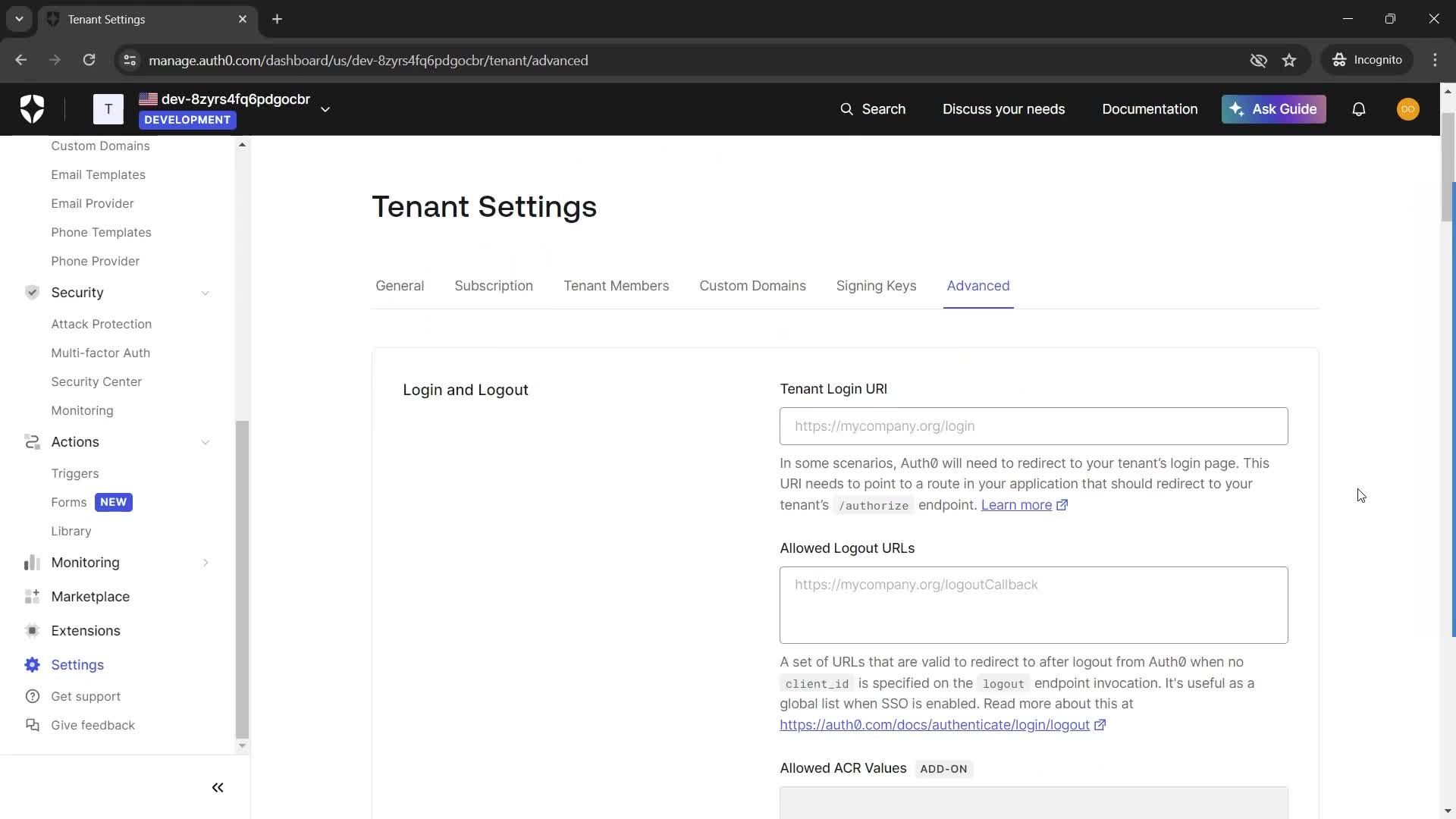 General browsing screenshot