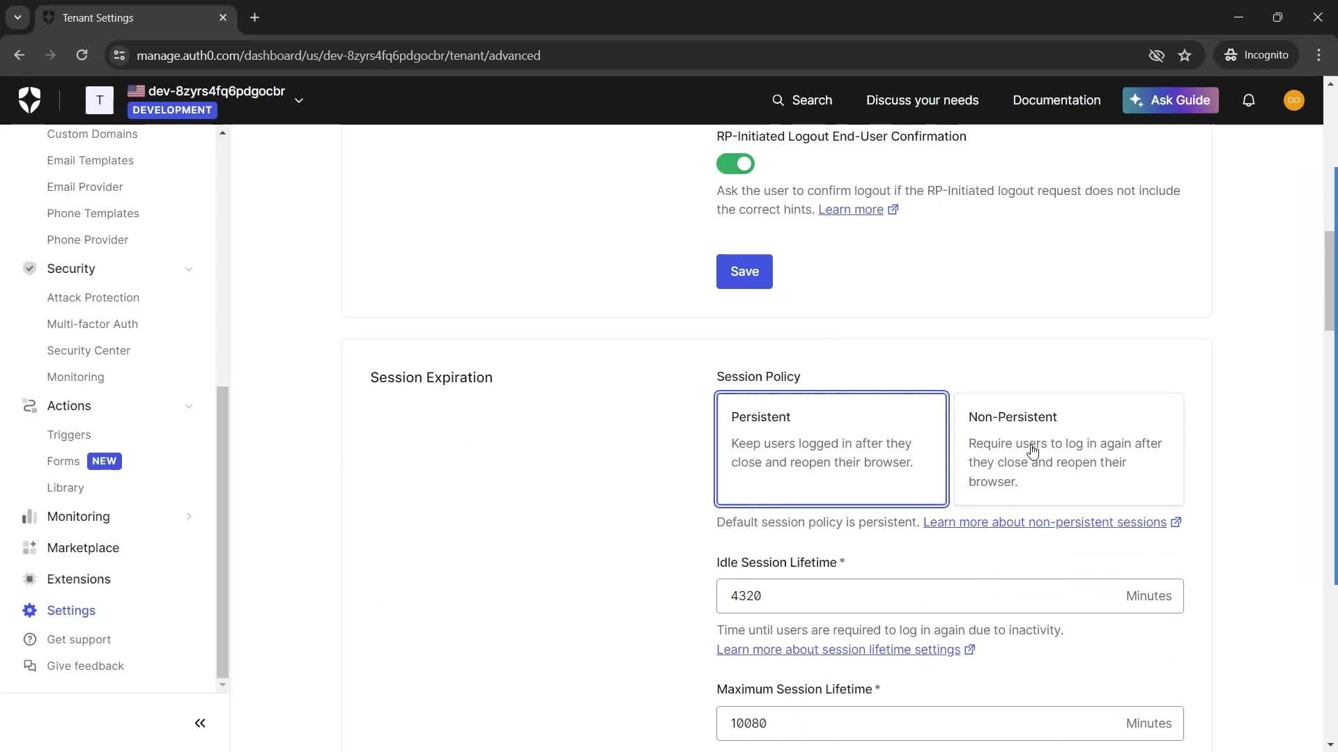 General browsing screenshot