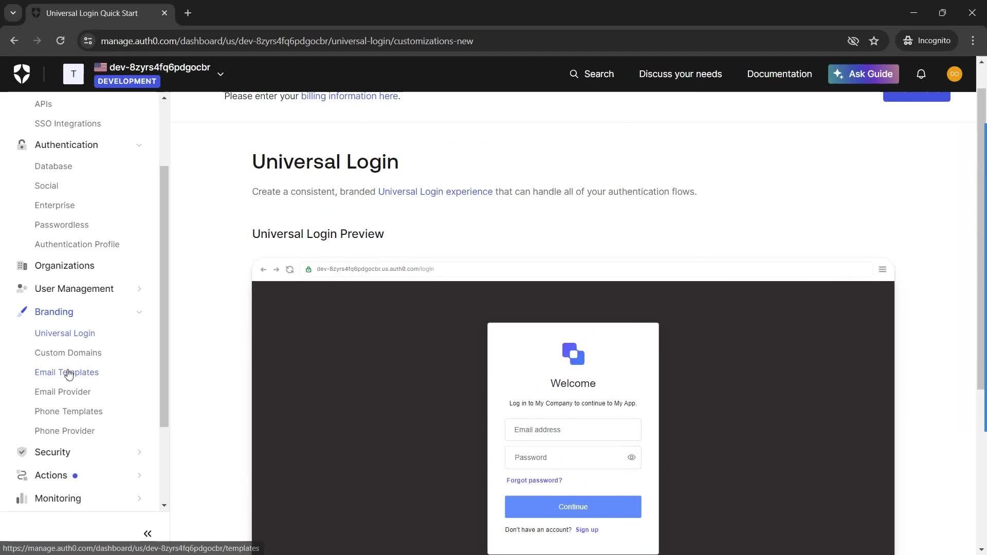 General browsing screenshot