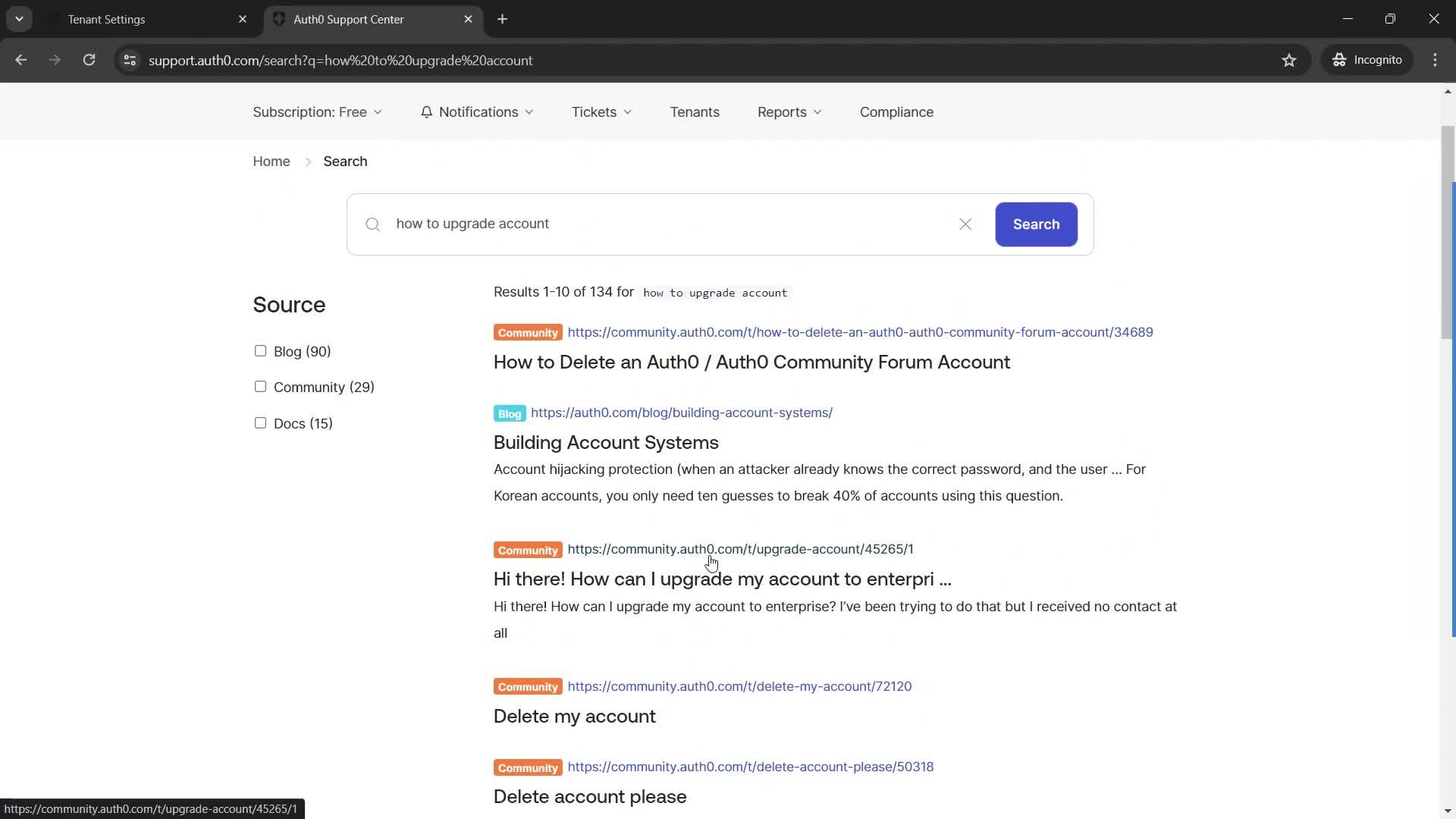 General browsing screenshot