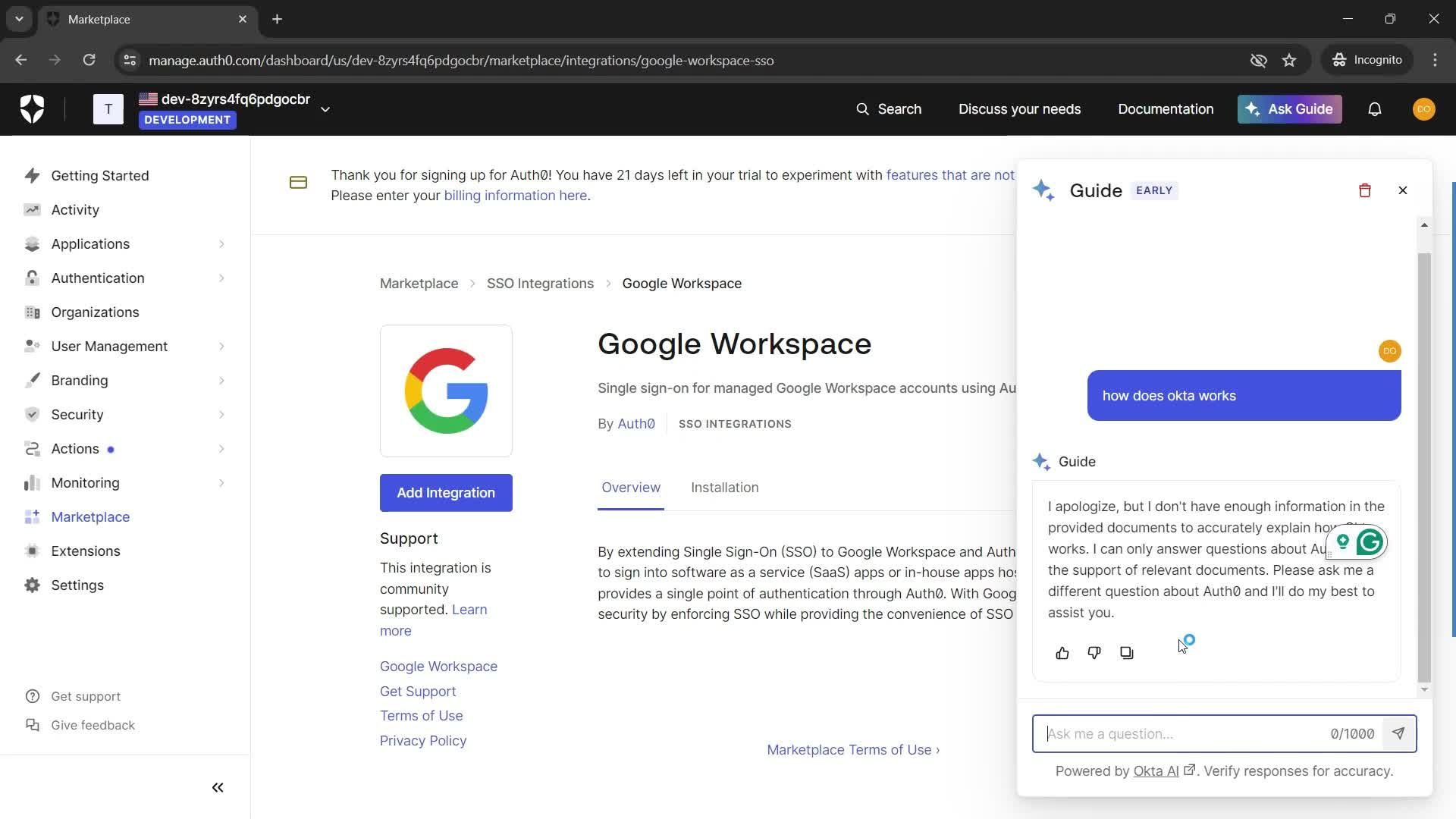General browsing screenshot