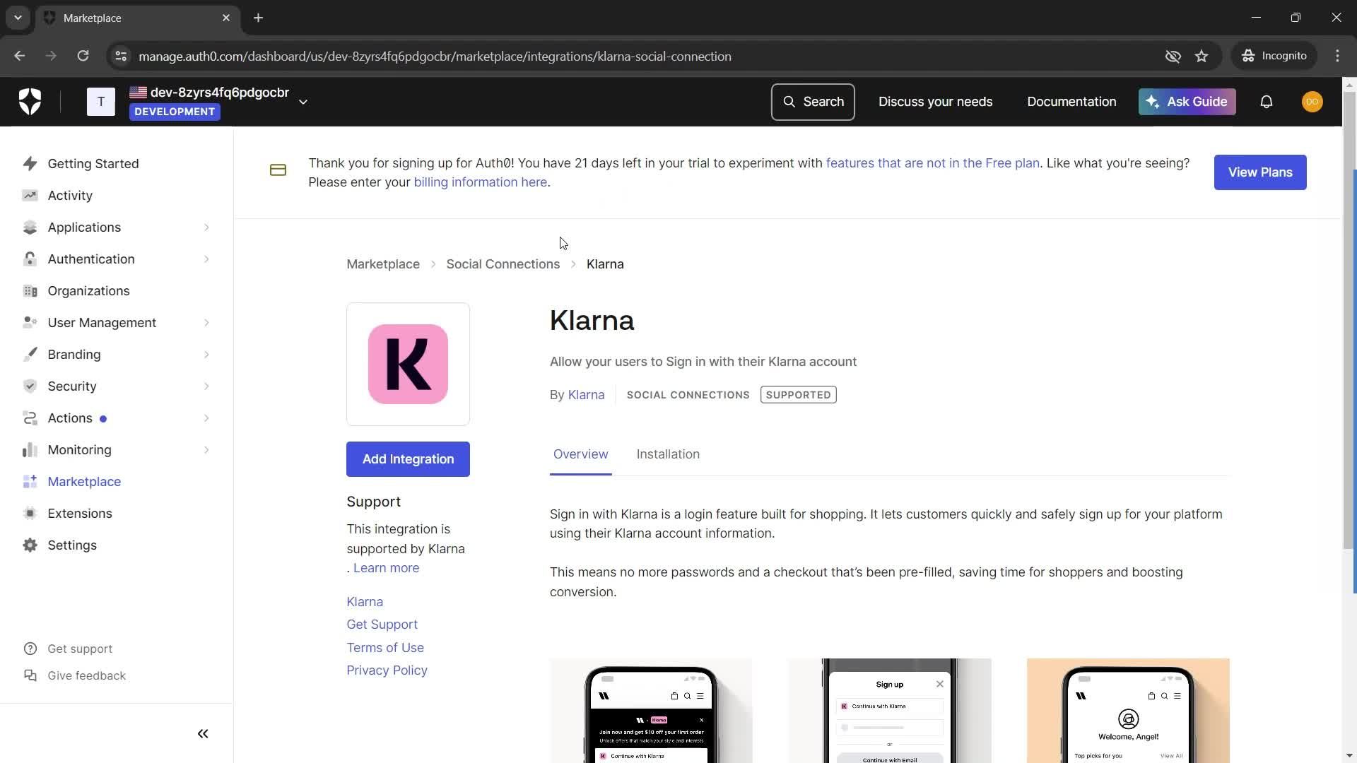 General browsing screenshot
