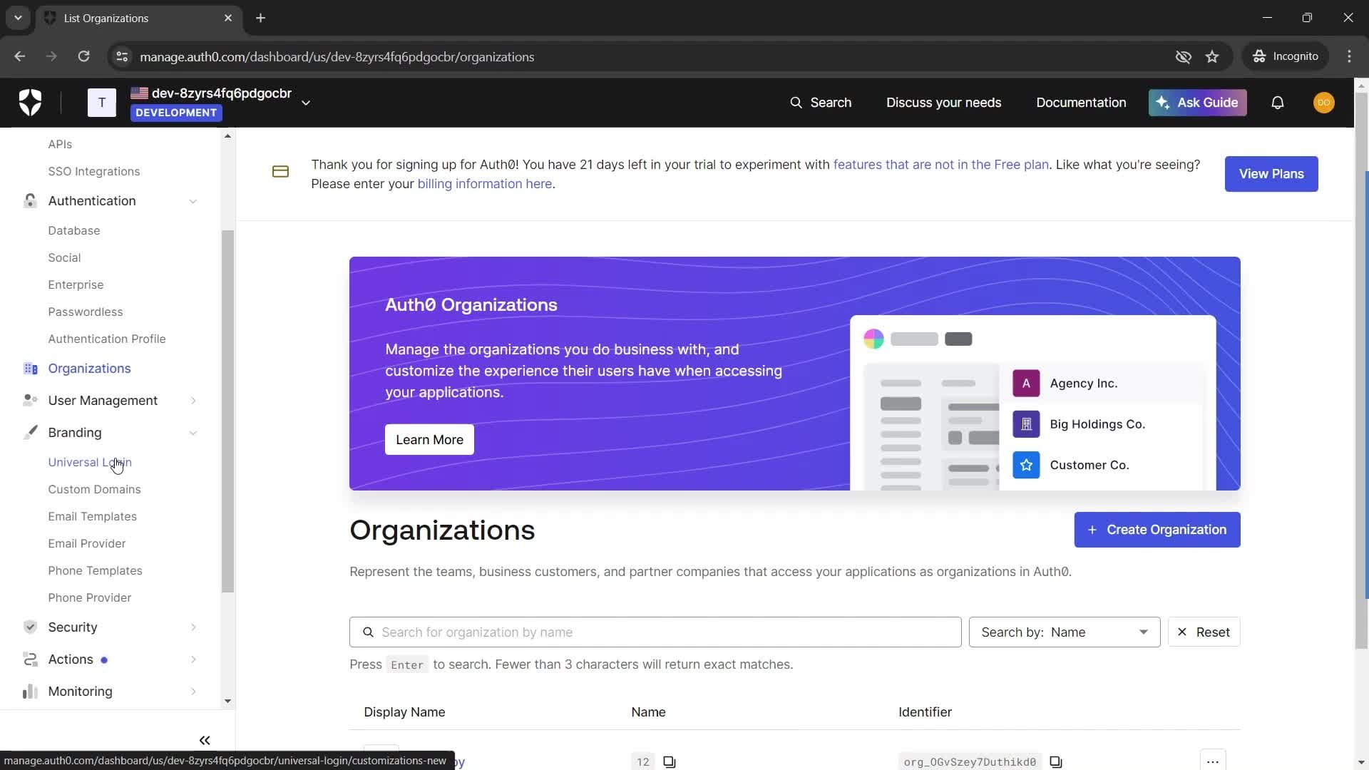 General browsing screenshot