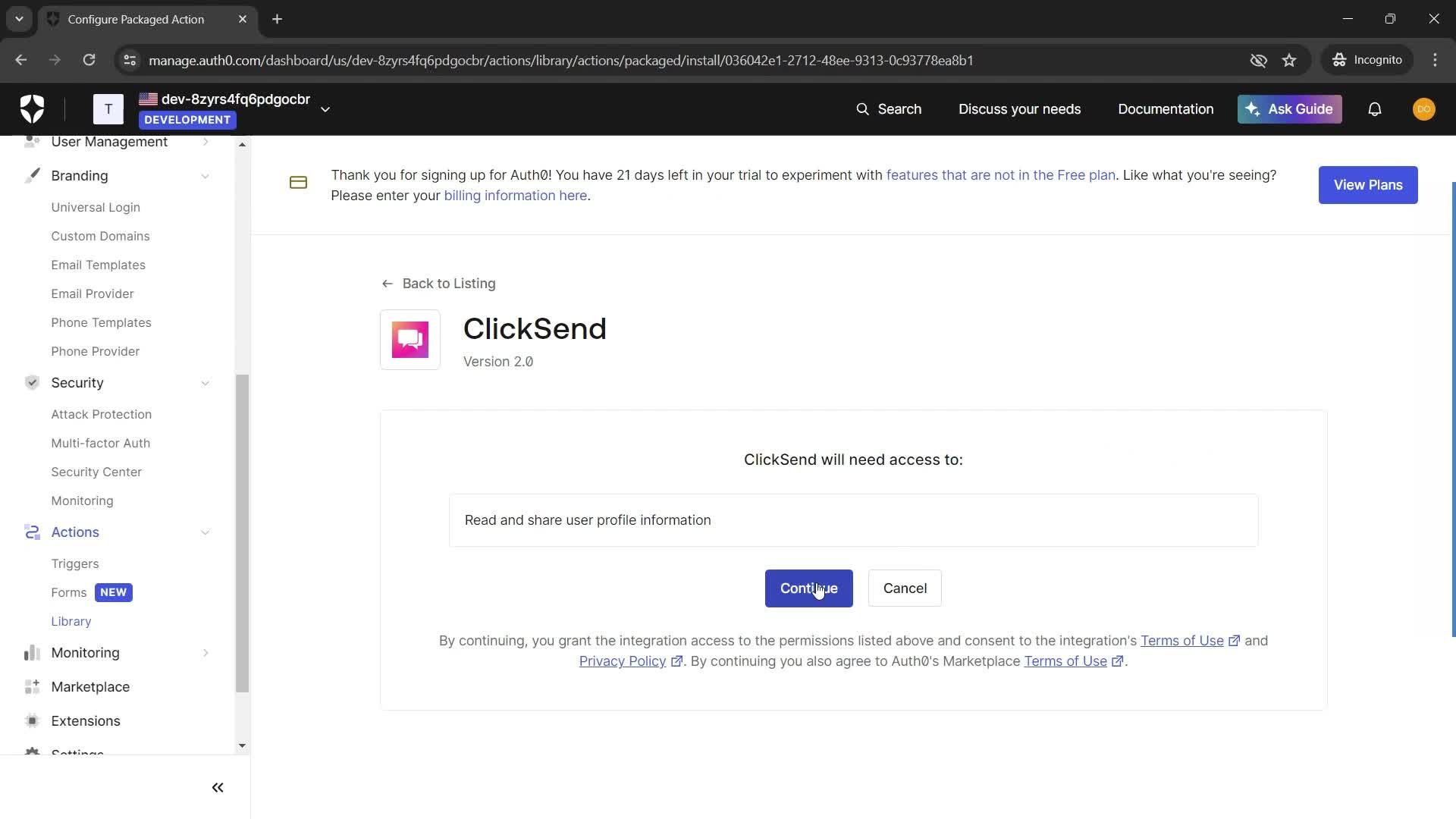 General browsing screenshot