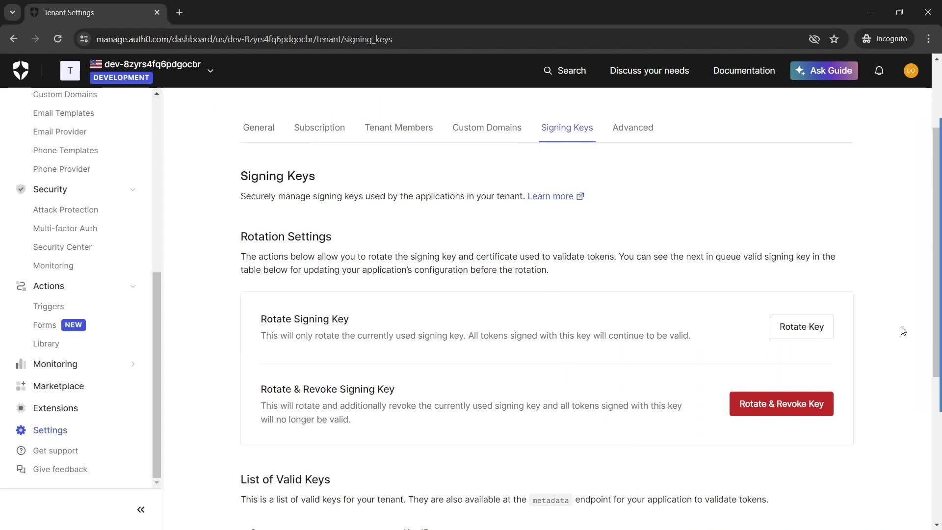 General browsing screenshot