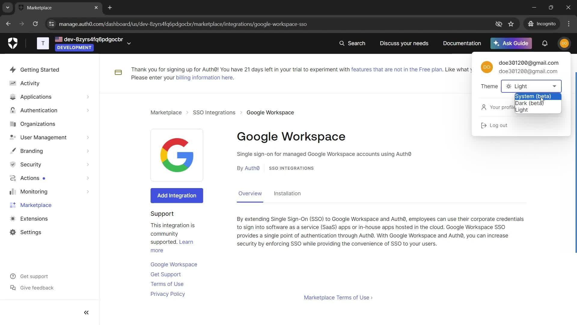 General browsing screenshot