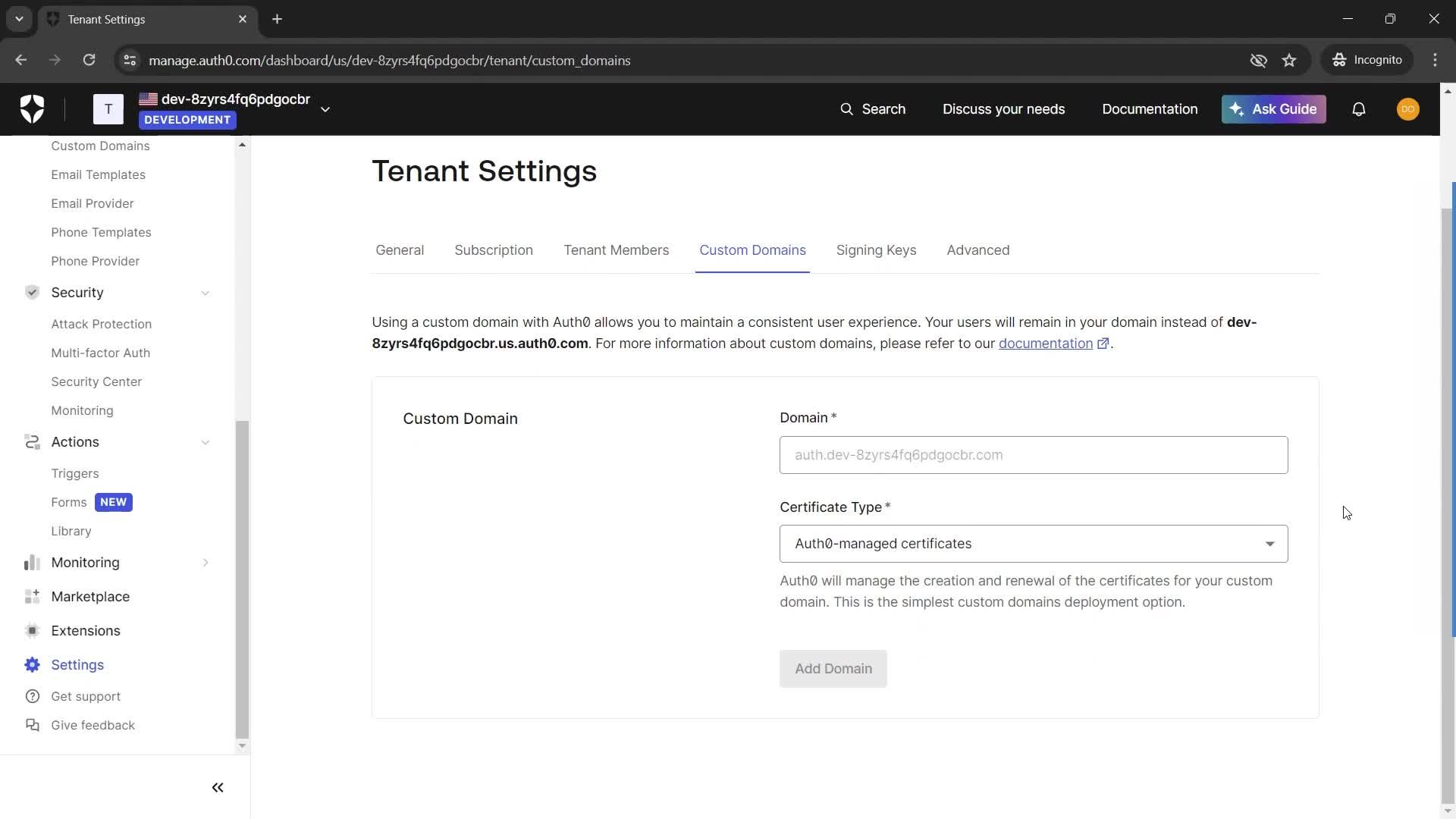 General browsing screenshot