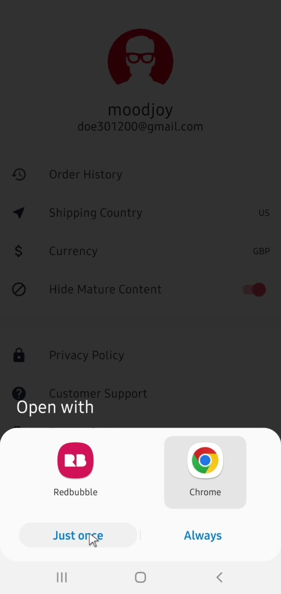 General browsing screenshot