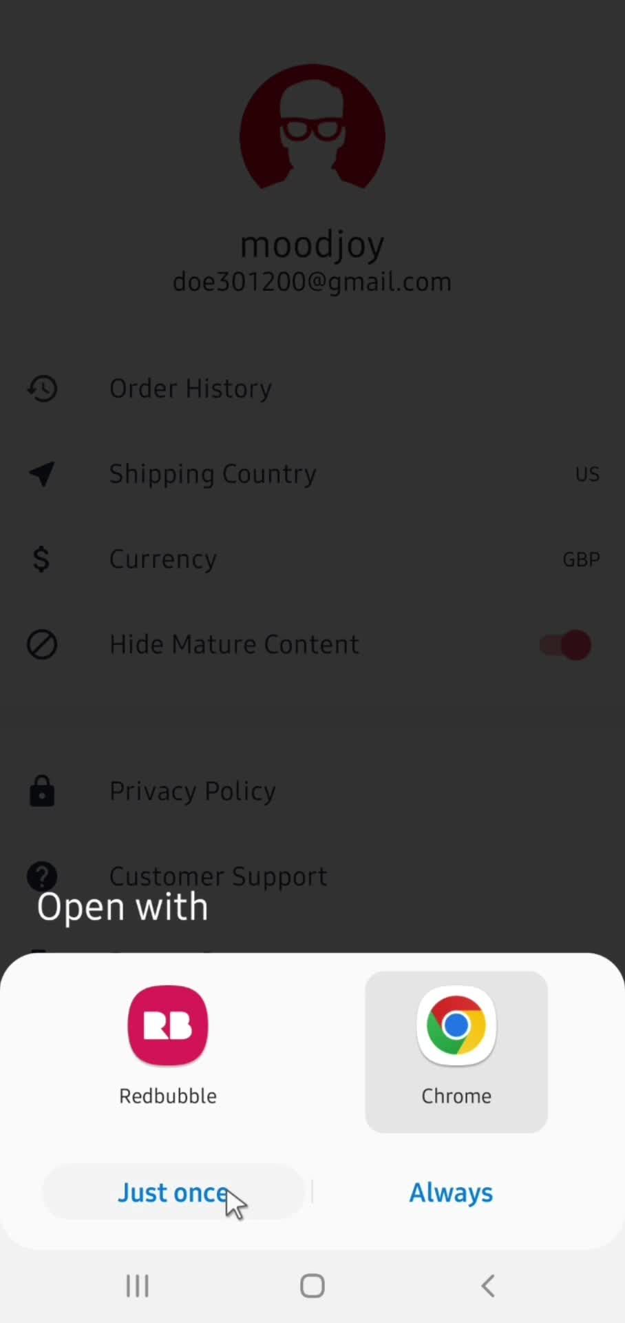 General browsing screenshot