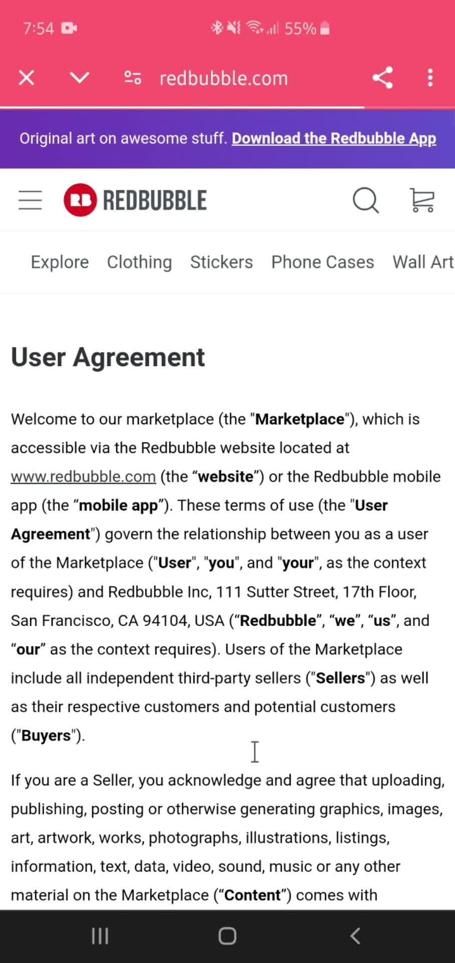 General browsing screenshot