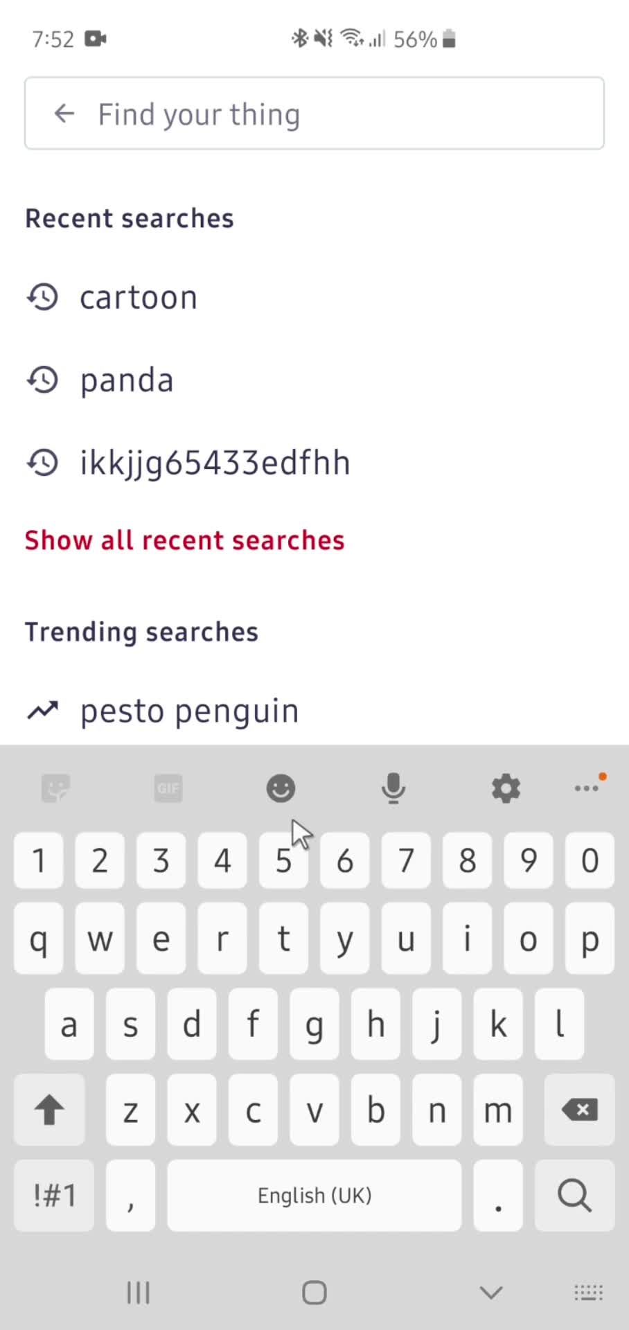 General browsing screenshot
